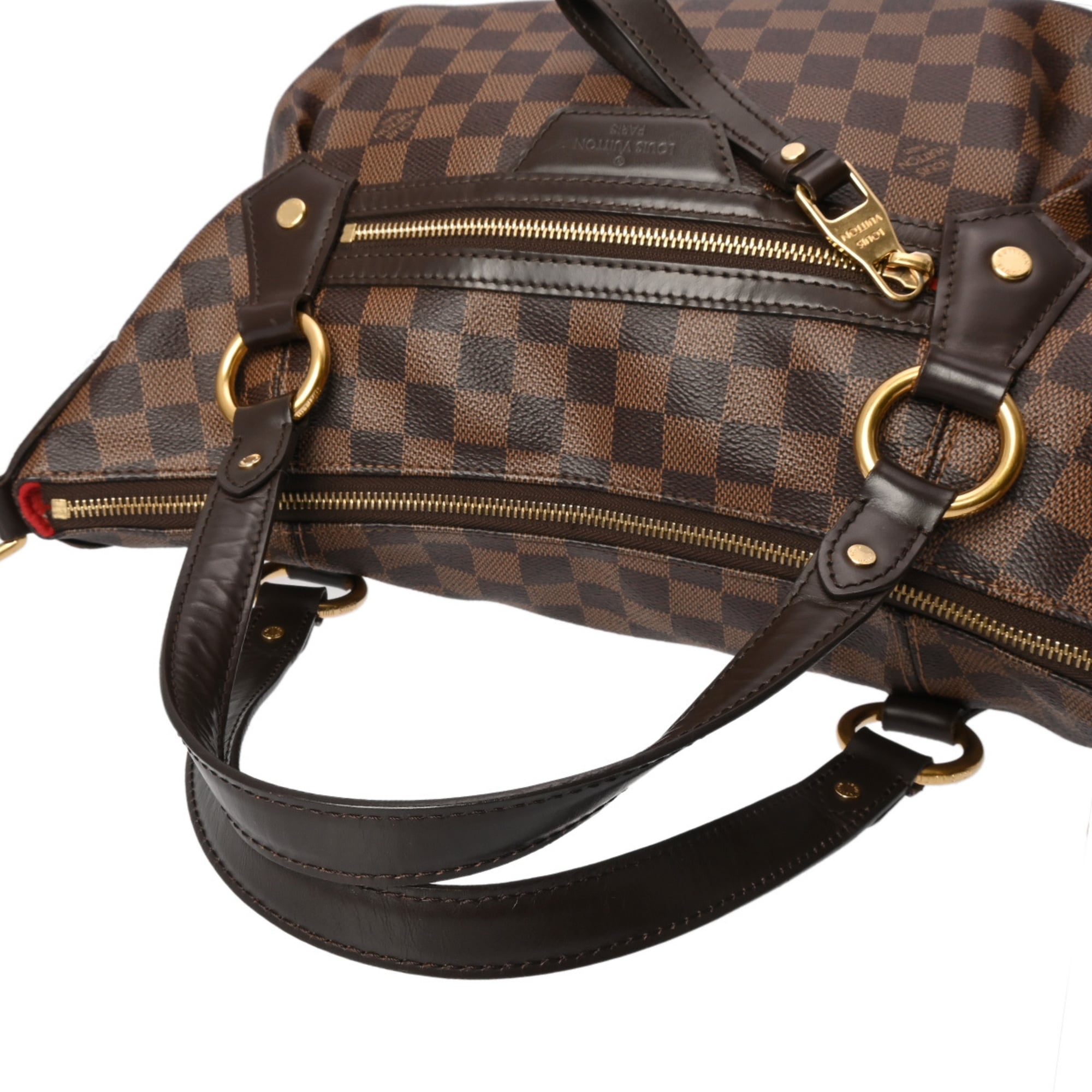 Louis Vuitton Brown Damier Canvas Handbag (Pre-Owned)