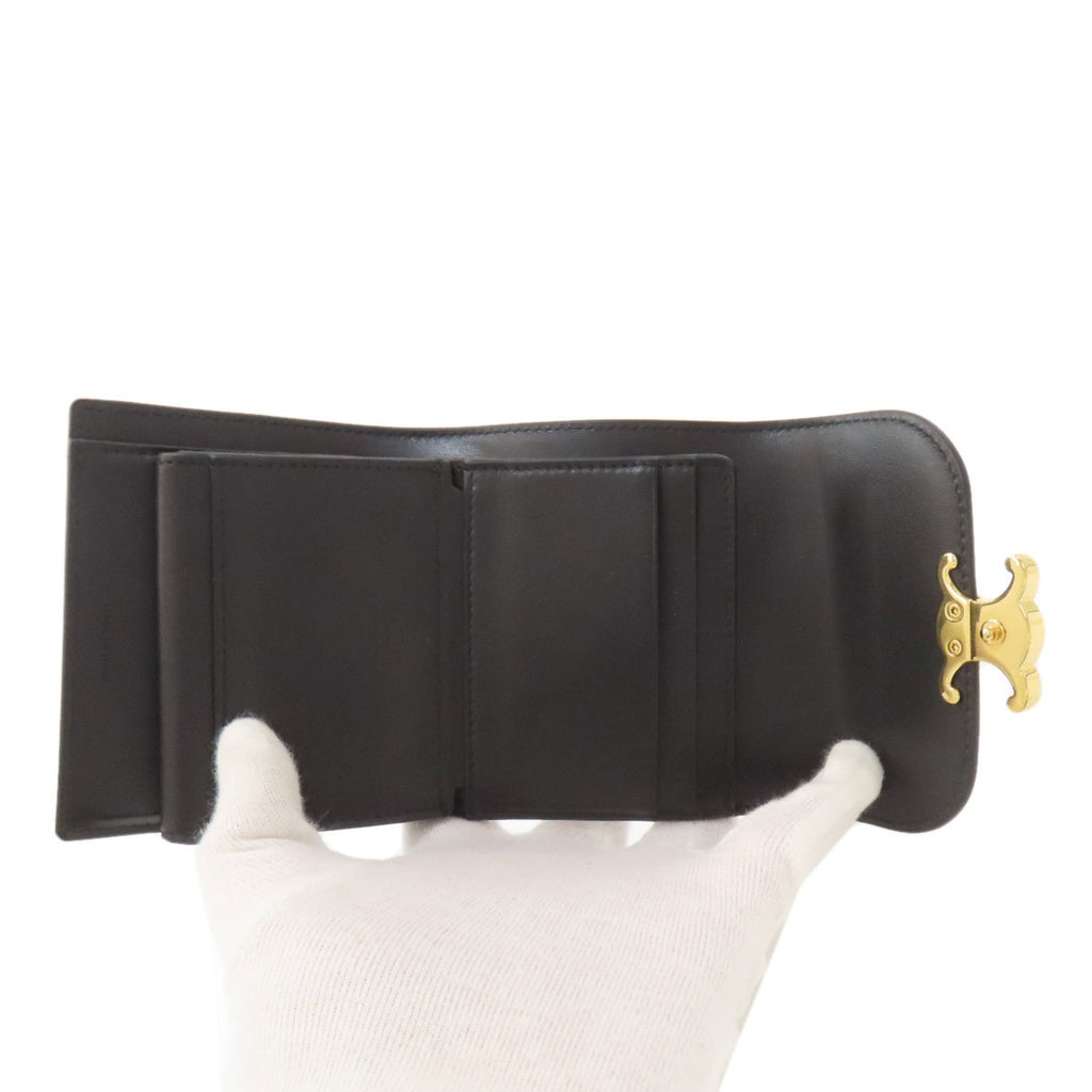 Celine Black Leather Wallet (Bi-Fold) (Pre-Owned)