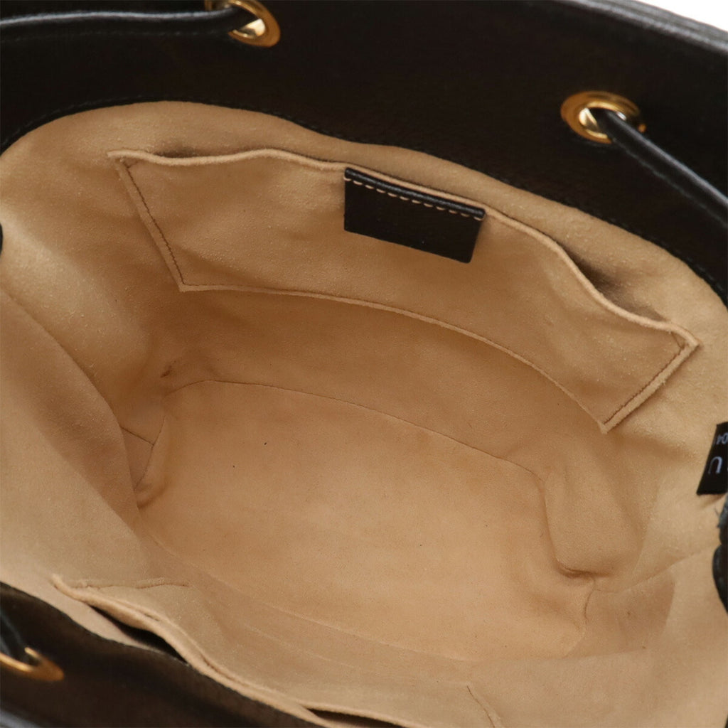 Gucci Ophidia Black Leather Handbag (Pre-Owned)
