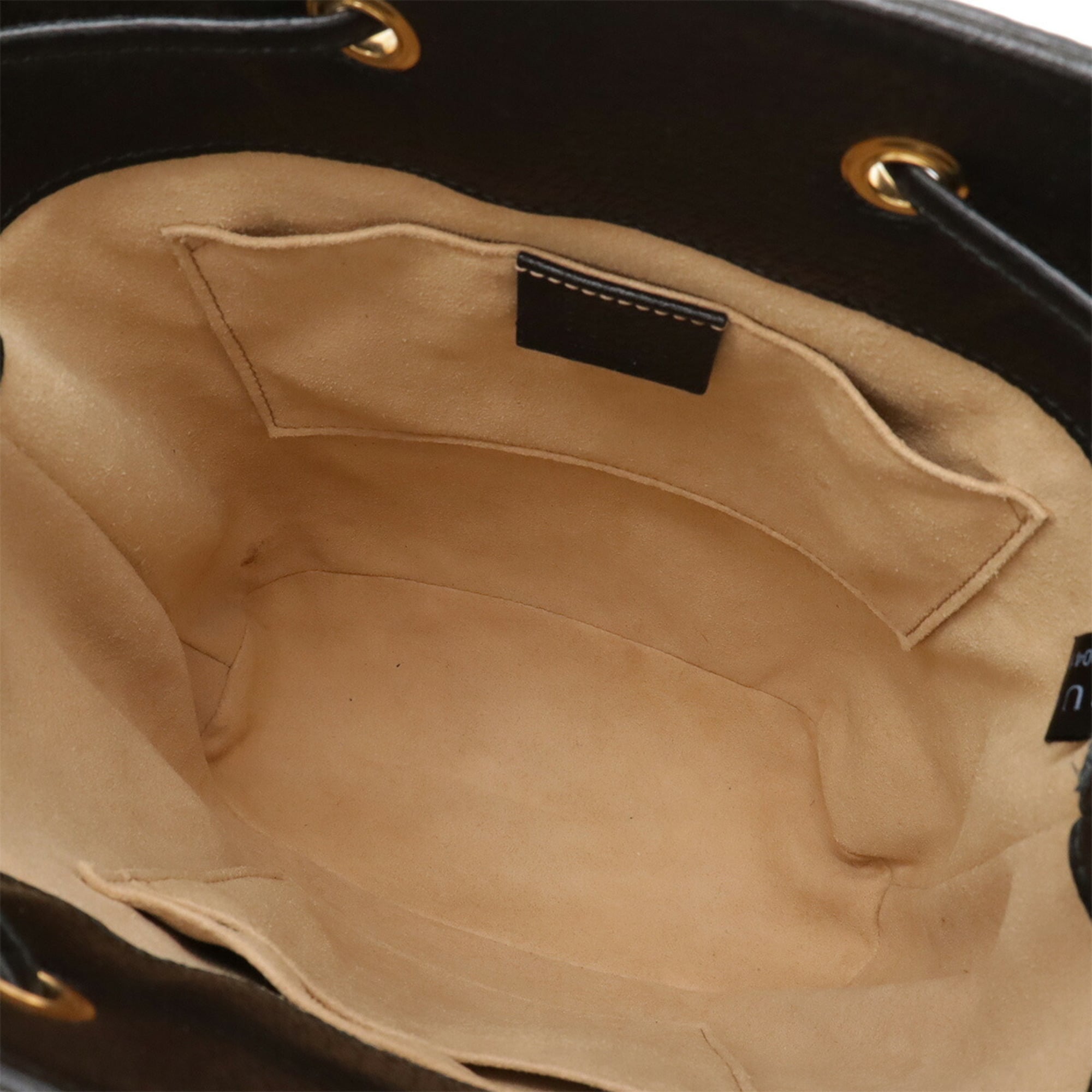 Gucci Ophidia Black Leather Handbag (Pre-Owned)