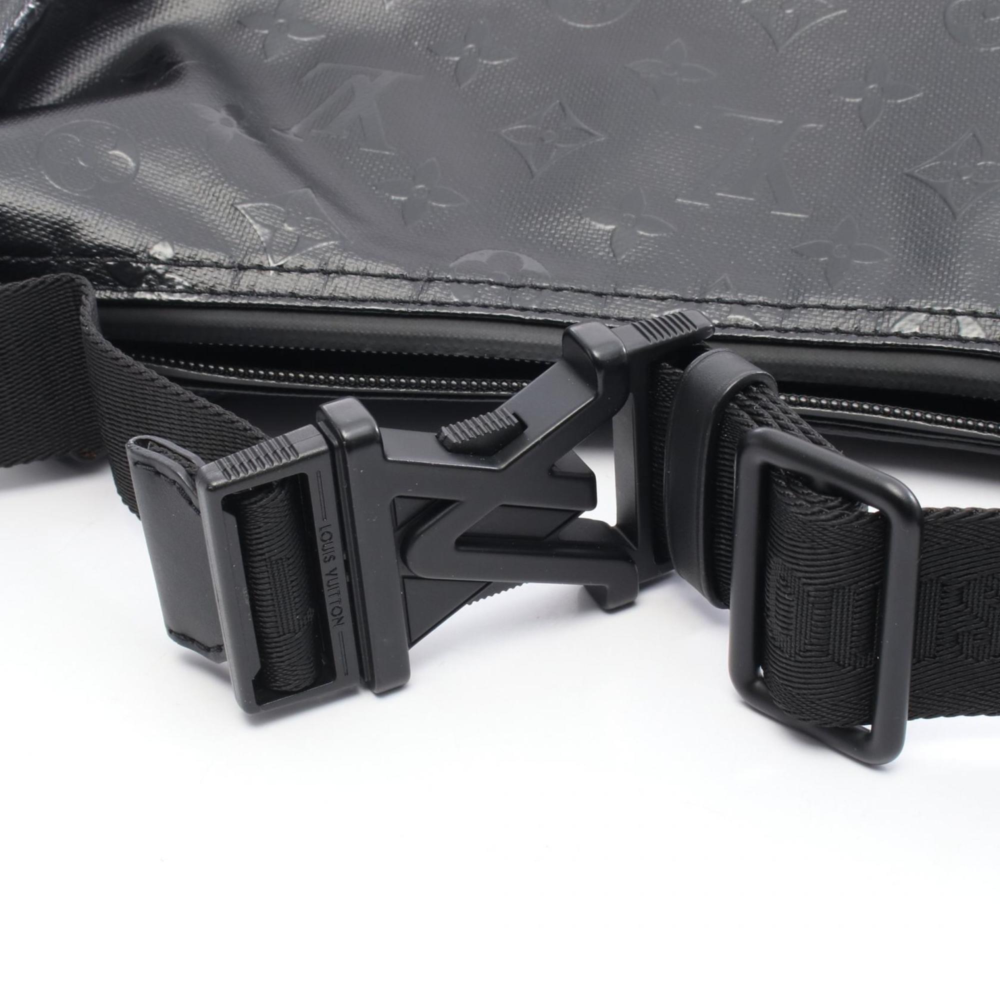 Louis Vuitton Black Canvas Leather Shoulder Bag (Pre-Owned)