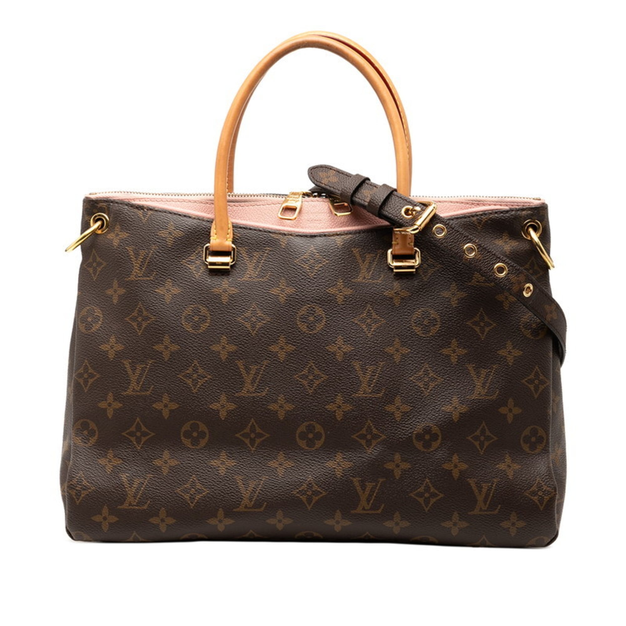 Louis Vuitton Brown Pvc Leather Handbag Shoulder Bag (Pre-Owned)