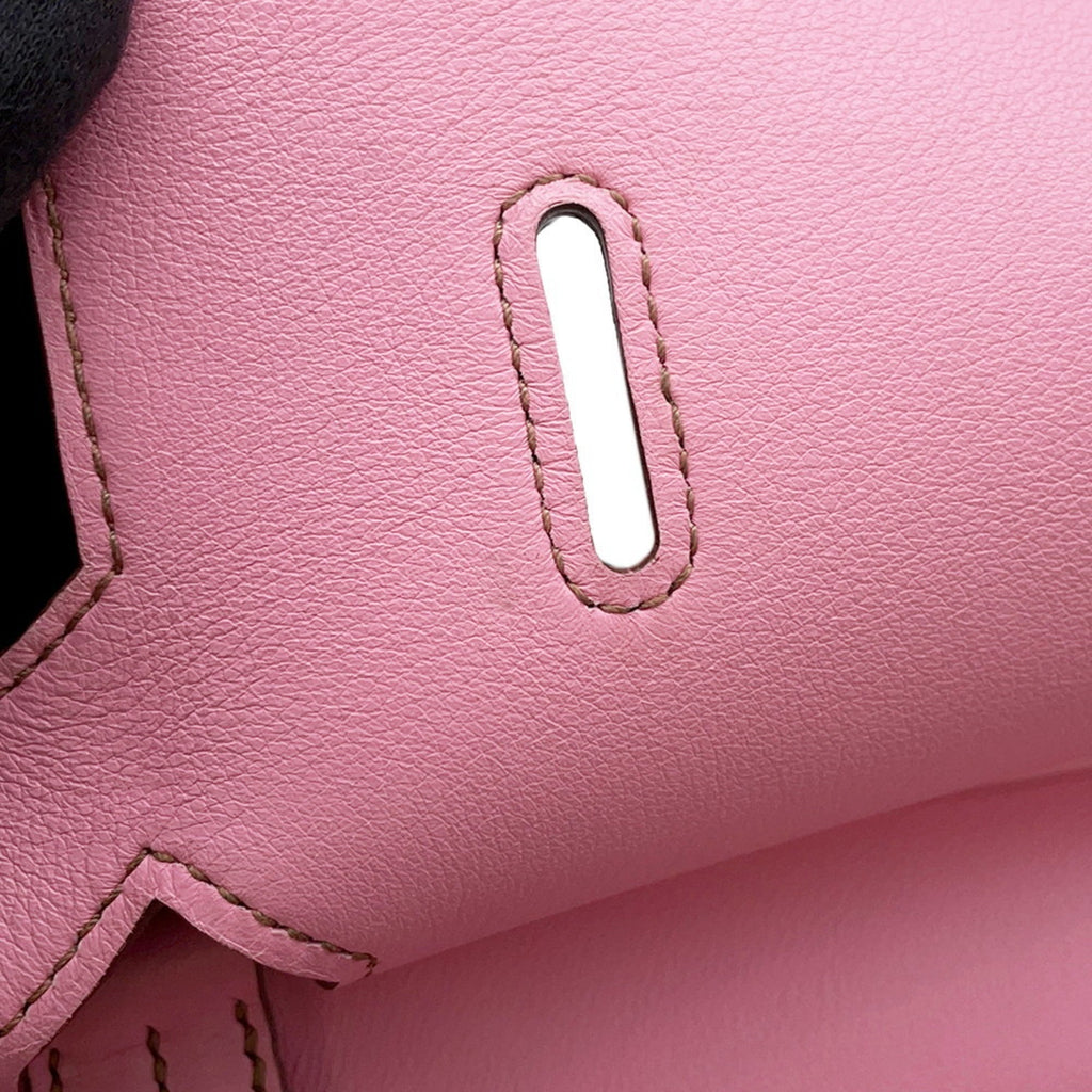 Hermes Jypsiere Pink Swift Leather Shoulder Bag (Pre-Owned)