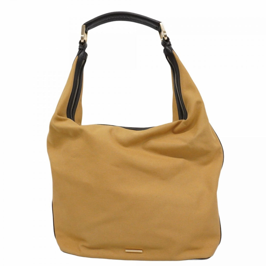 Gucci Beige Canvas Shoulder Bag (Pre-Owned)