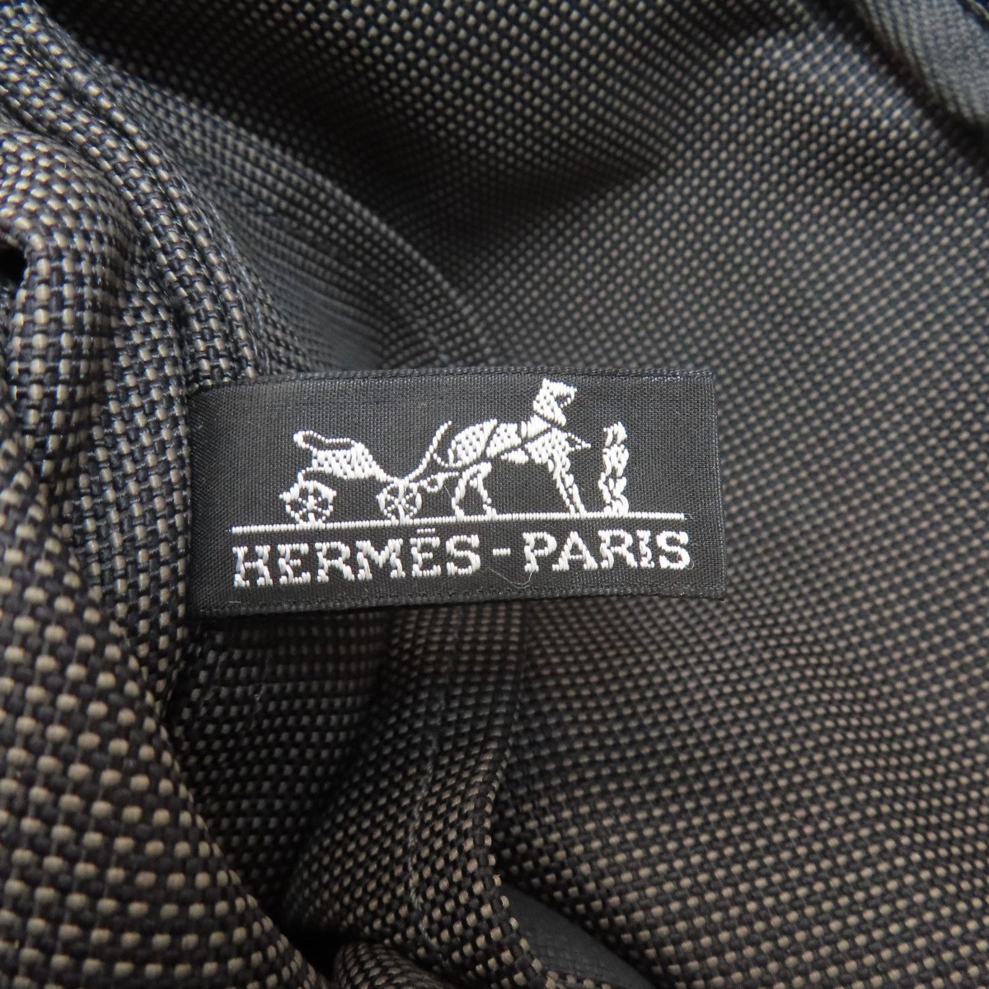 Hermes Gray Canvas Backpack (Pre-Owned)