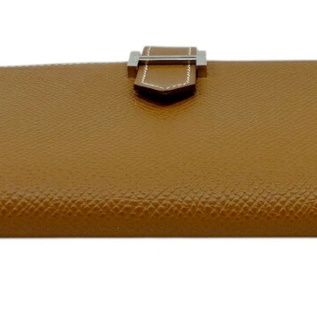 Hermes Gold Epsom Leather Long Wallet (Bi-Fold) (Pre-Owned)