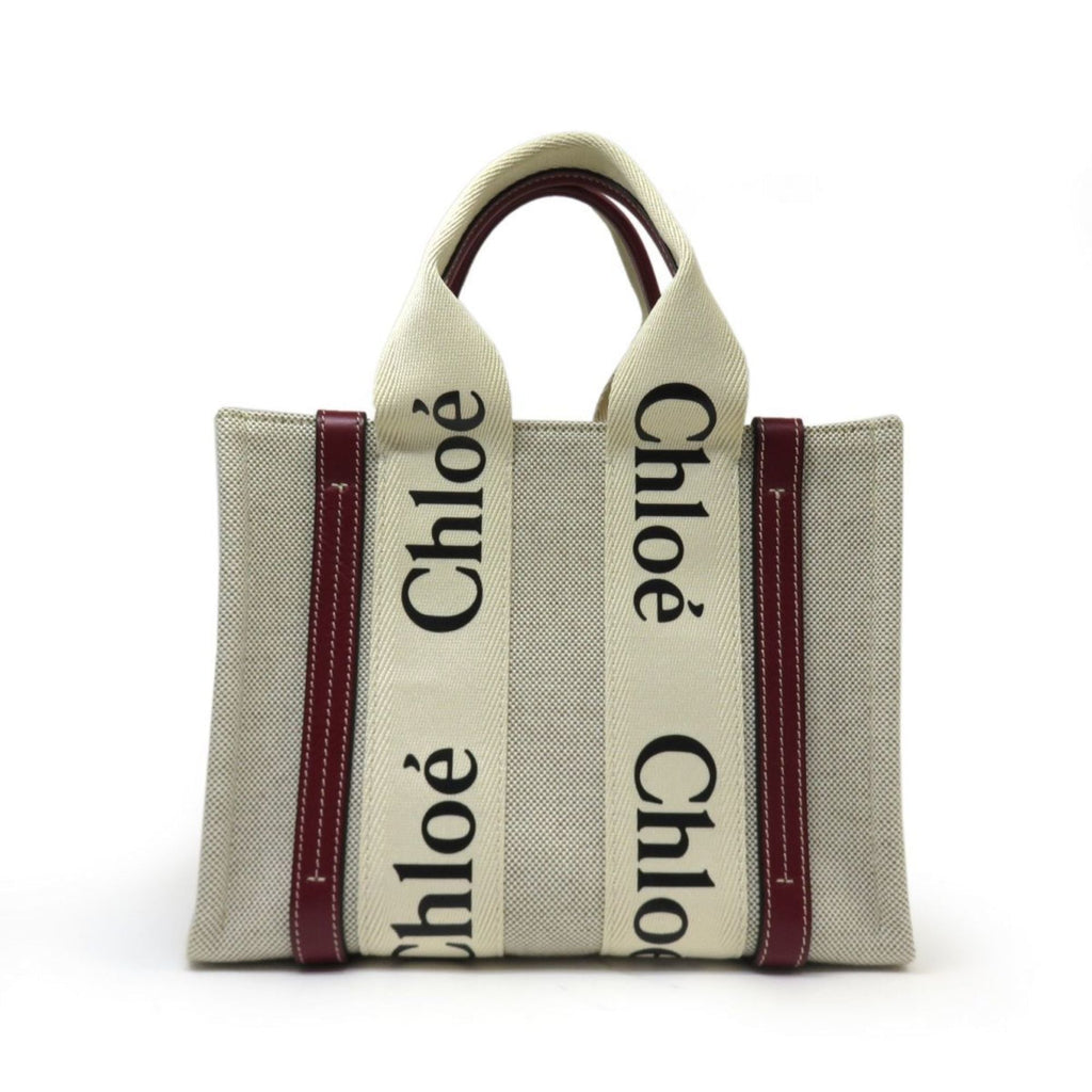 Chloé Beige Red Color Handbag Shoulder Bag (Pre-Owned)