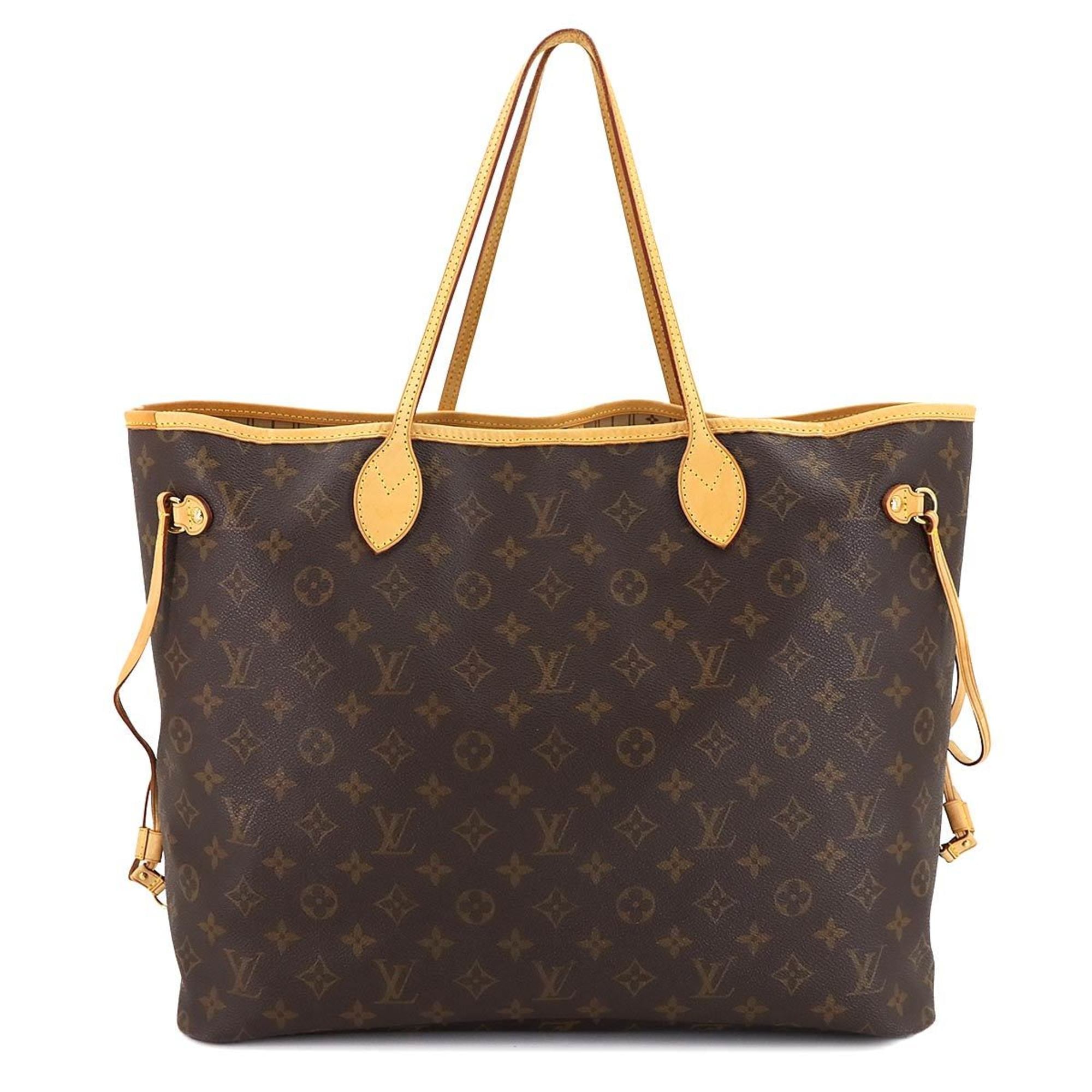 Louis Vuitton Beige Brown Monogram Monogram Tote Bag (Pre-Owned)