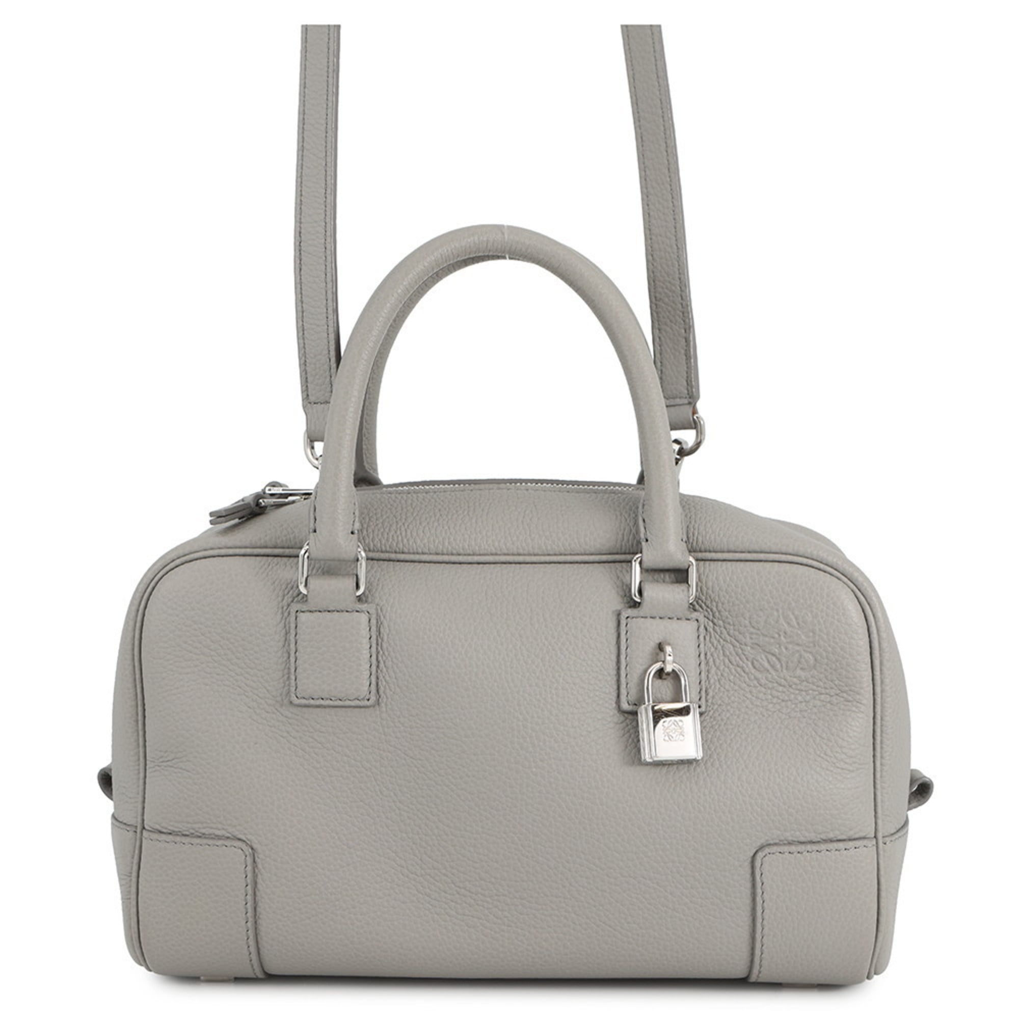 Loewe Gray Leather Handbag (Pre-Owned)