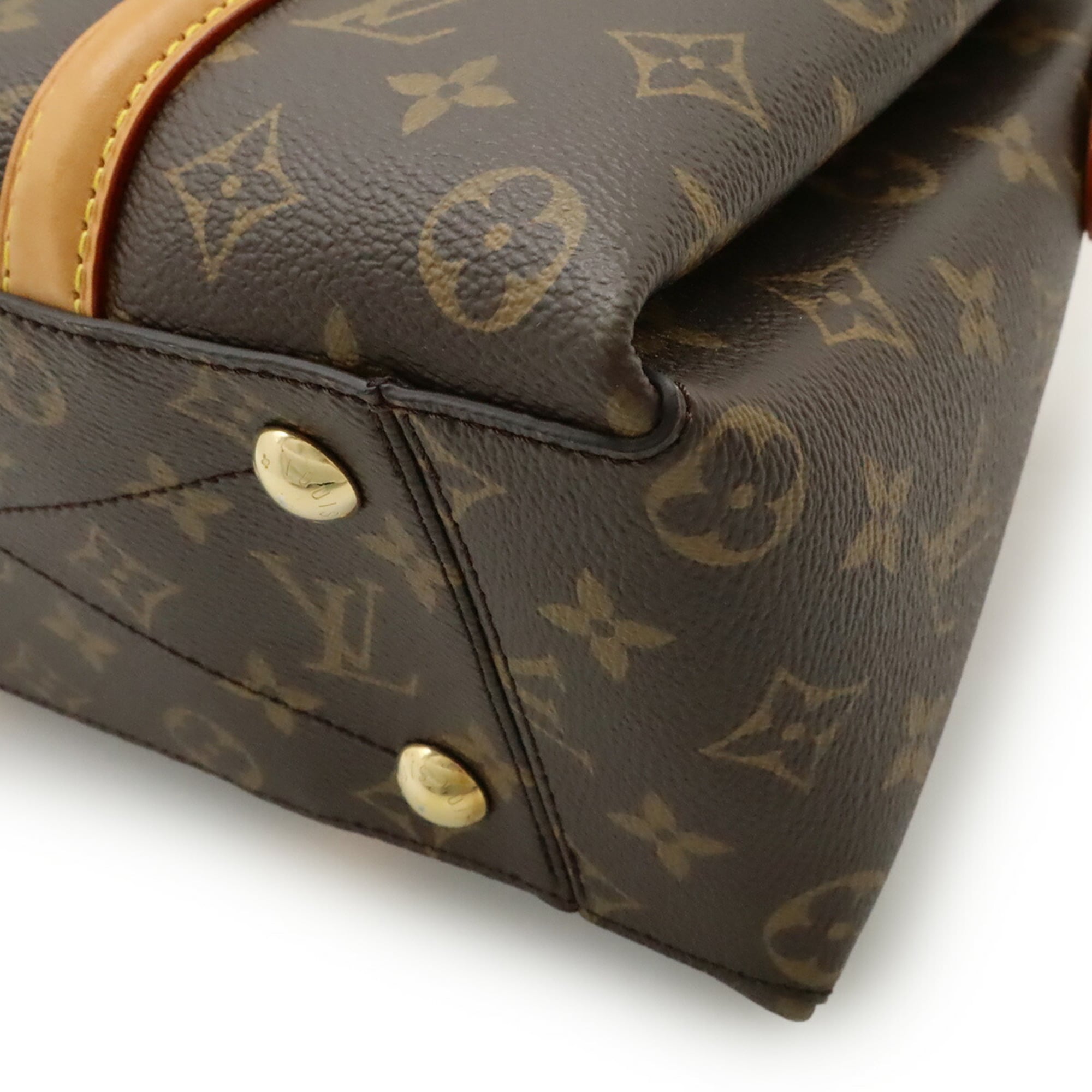 Louis Vuitton Monogram Brown Monogram Leather Handbag Shoulder Bag (Pre-Owned)