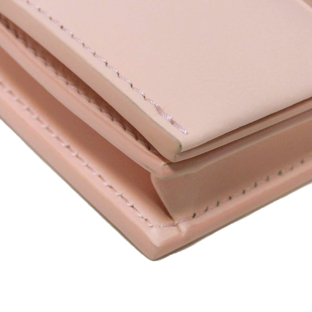 Salvatore Ferragamo Gancini Pink Leather Wallet (Bi-Fold) (Pre-Owned)