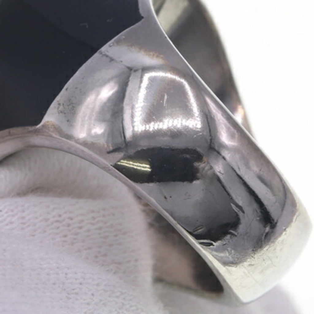 Chanel Silver Metal Band Ring (Pre-Owned)