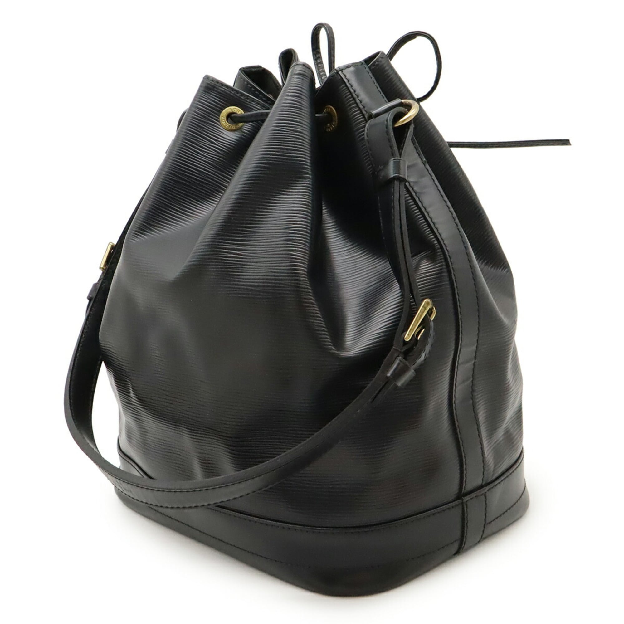 Louis Vuitton Black Noir Epi Leather Shoulder Bag (Pre-Owned)