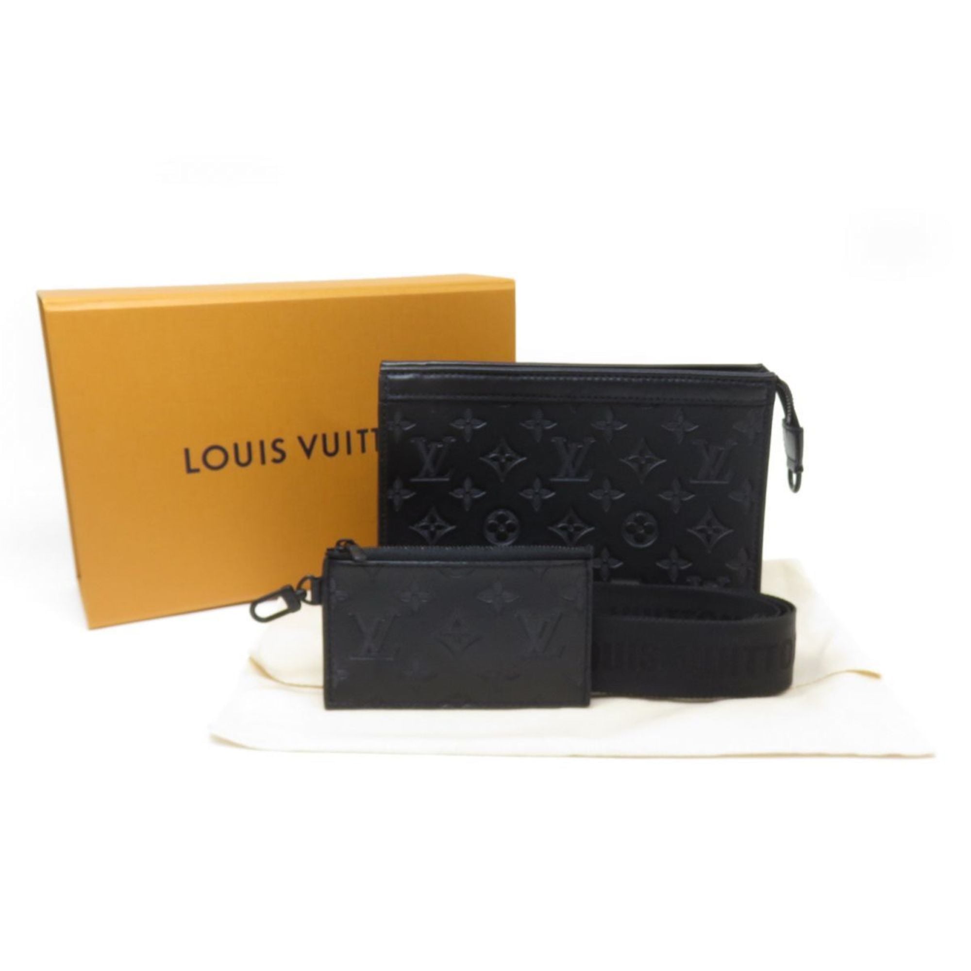 Louis Vuitton Black Monogram Shadow Shoulder Bag (Pre-Owned)