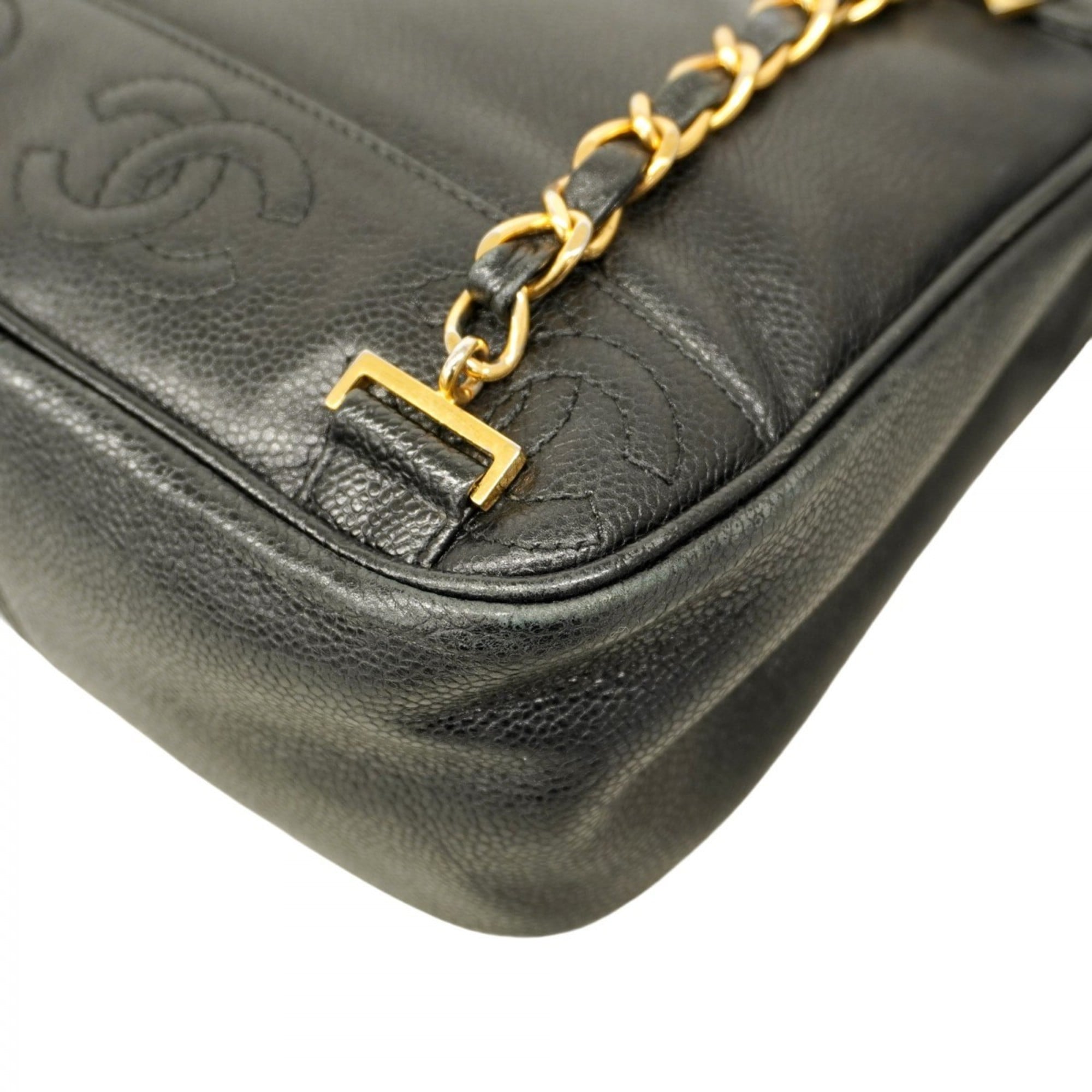 Chanel Black Grained Calfskin Backpack (Pre-Owned)