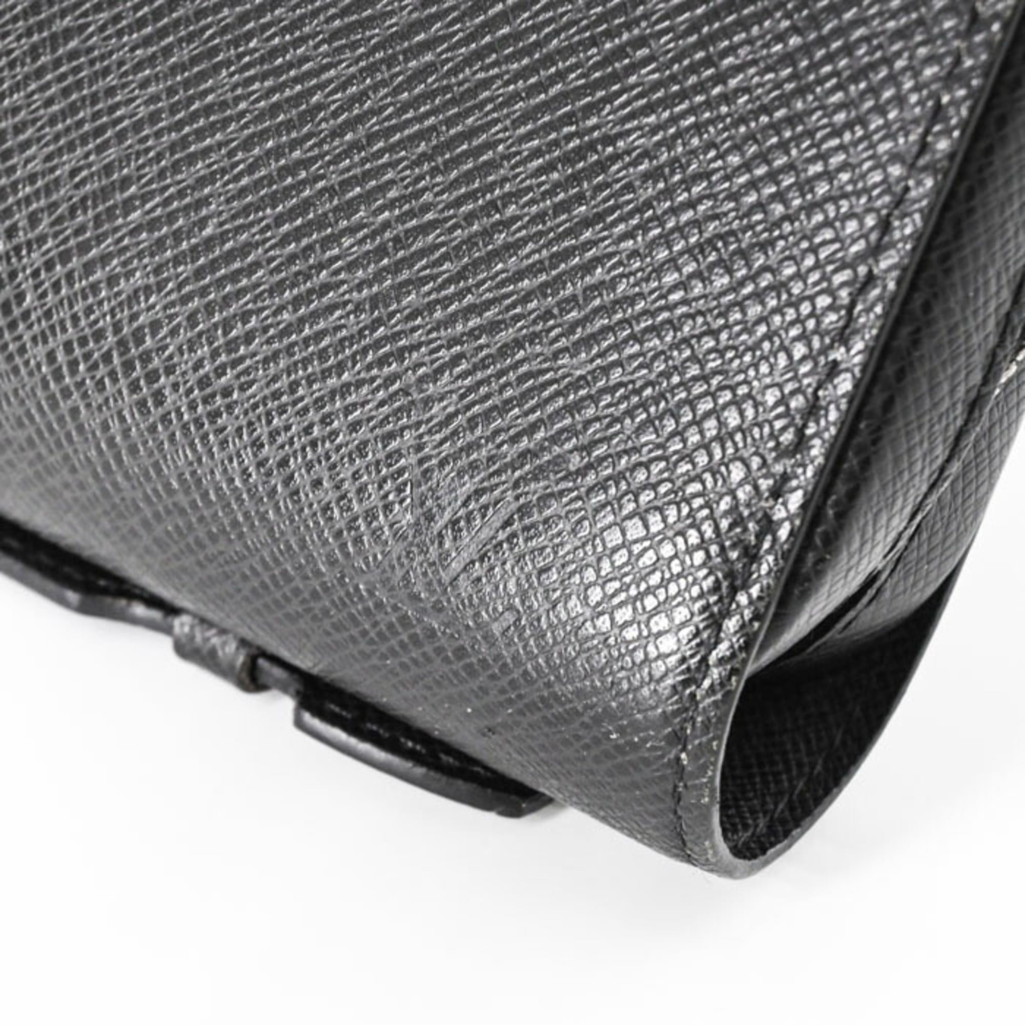 Louis Vuitton Black Monogram Eclipse Taiga Leather Long Wallet (Bi-Fold) (Pre-Owned)