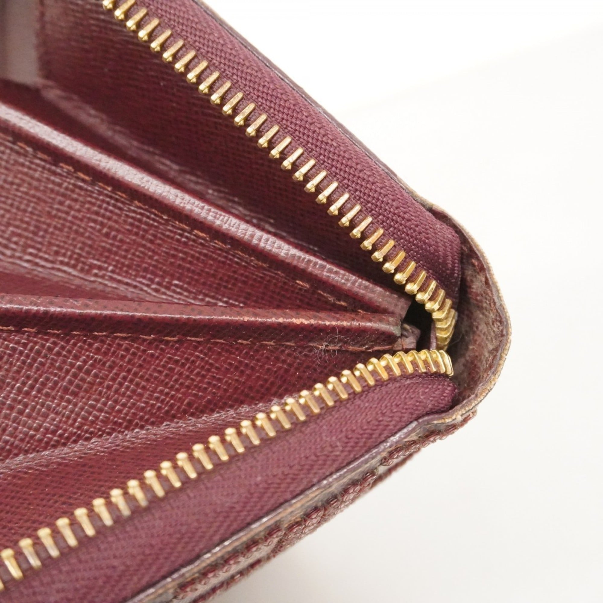 Louis Vuitton Ebene Rouge Long Wallet (Bi-Fold) (Pre-Owned)