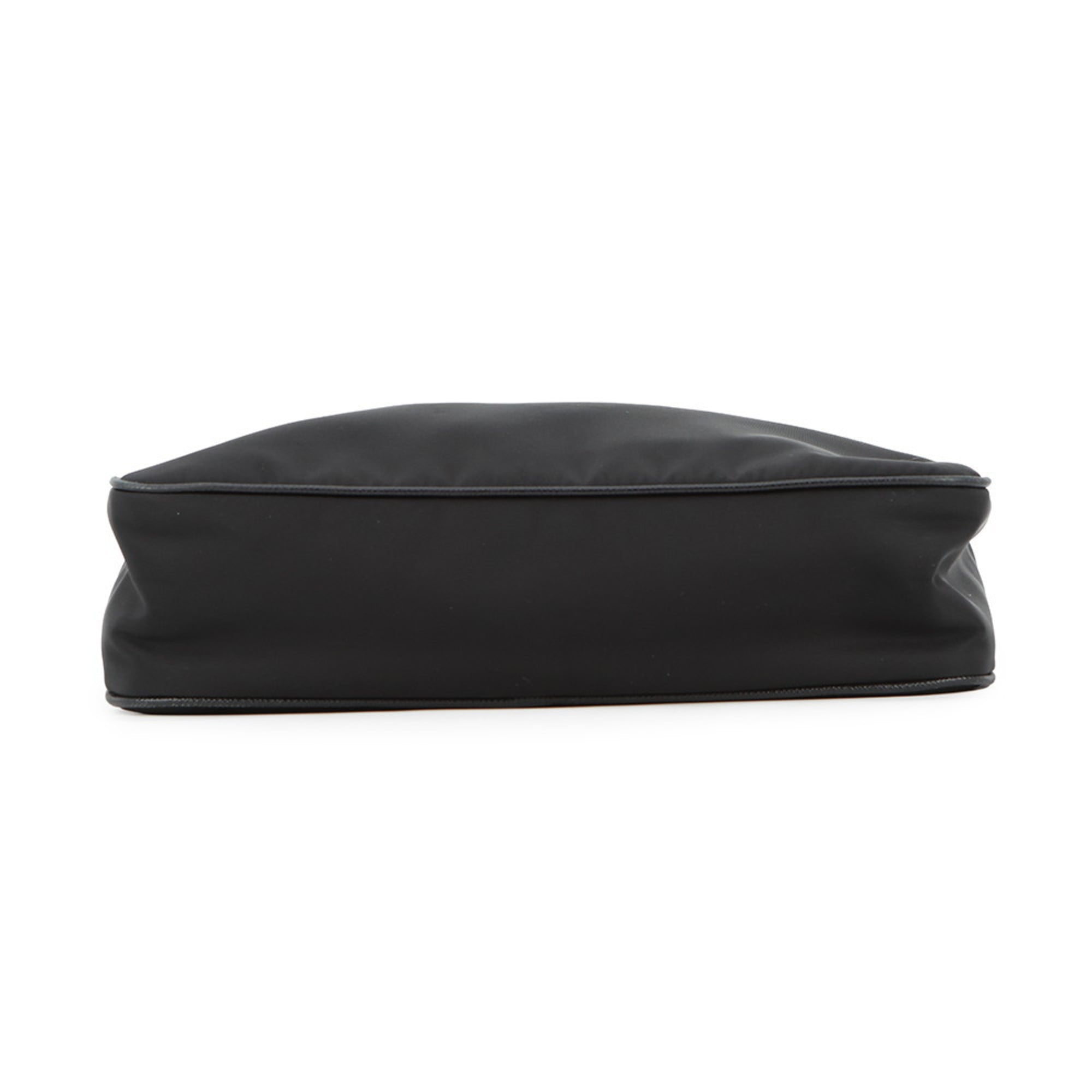 Prada Black Nylon Leather Shoulder Bag (Pre-Owned)