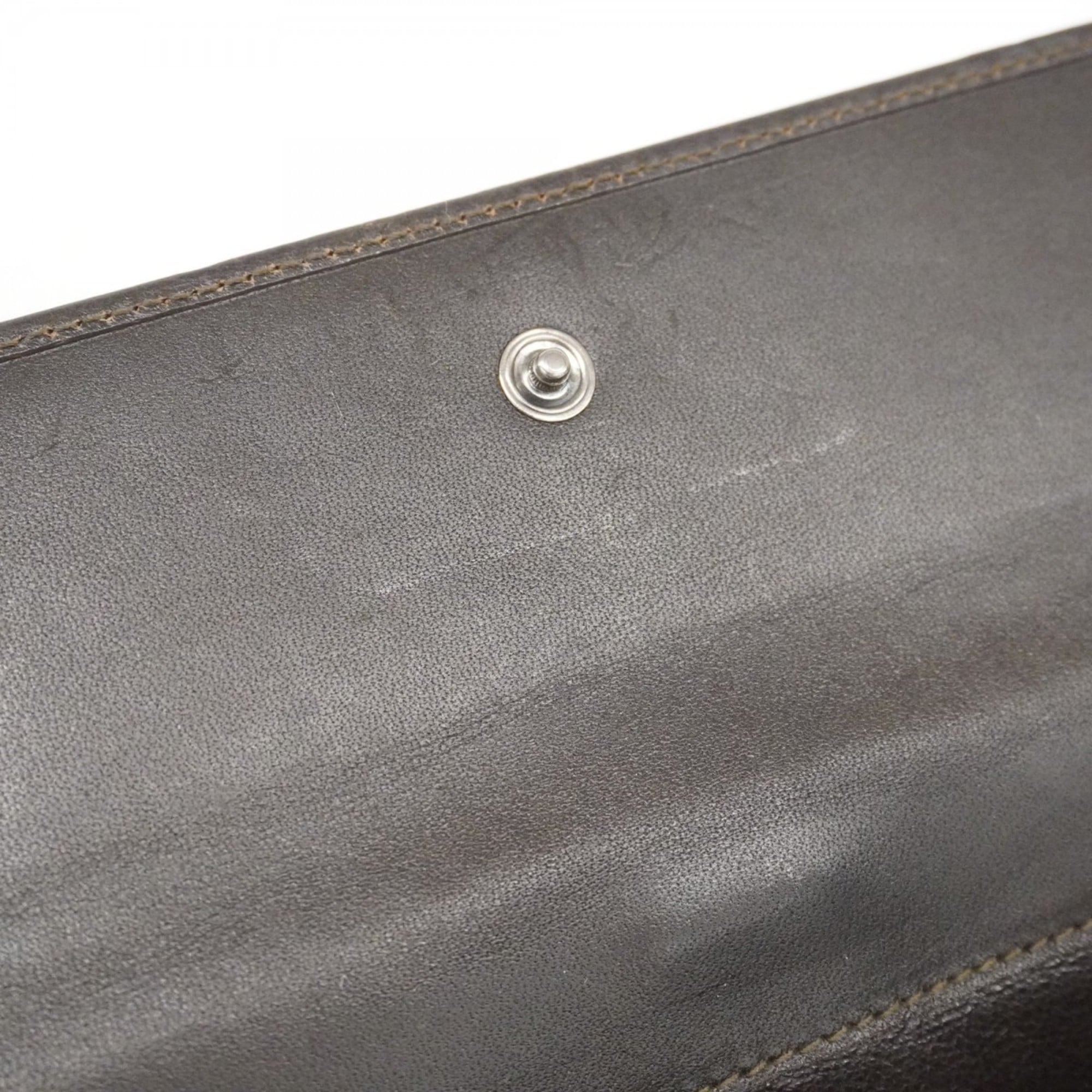 Gucci Brown Canvas Long Wallet (Bi-Fold) (Pre-Owned)