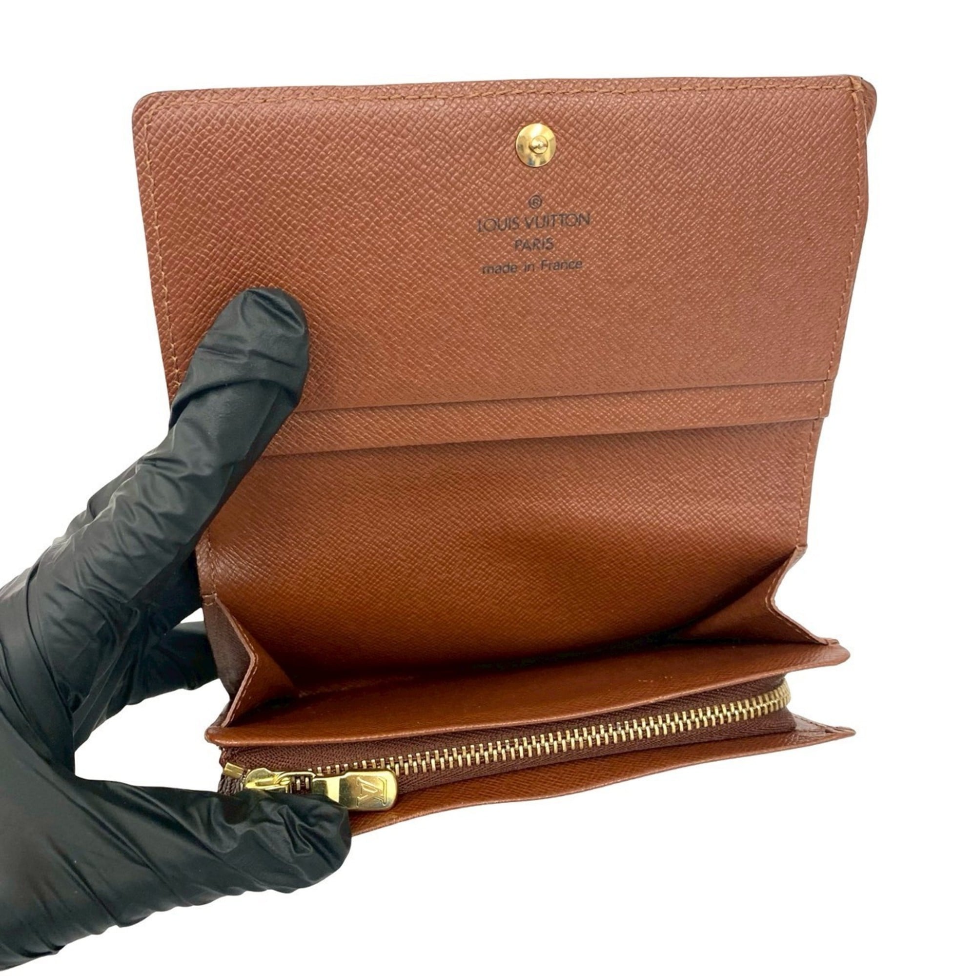Louis Vuitton Brown Leather Pvc Wallet (Bi-Fold) (Pre-Owned)