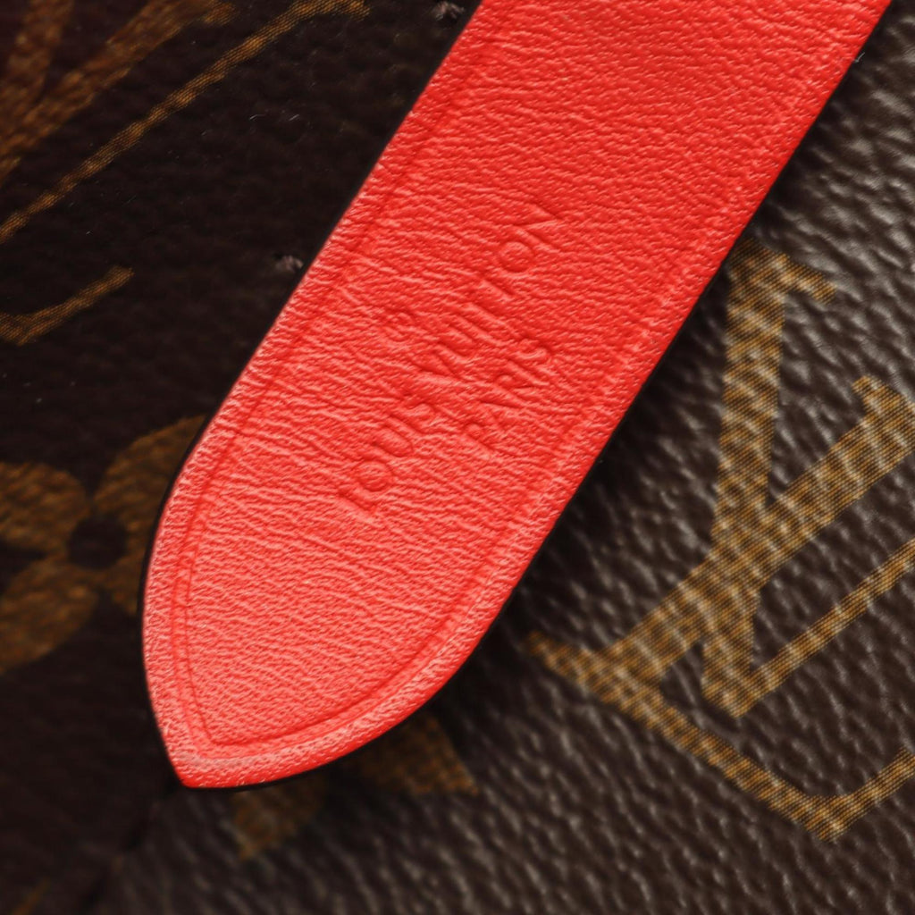 Louis Vuitton Brown Coquelicots Red Color Coated Canvas Monogram Pvc Leather Shoulder Bag (Pre-Owned)