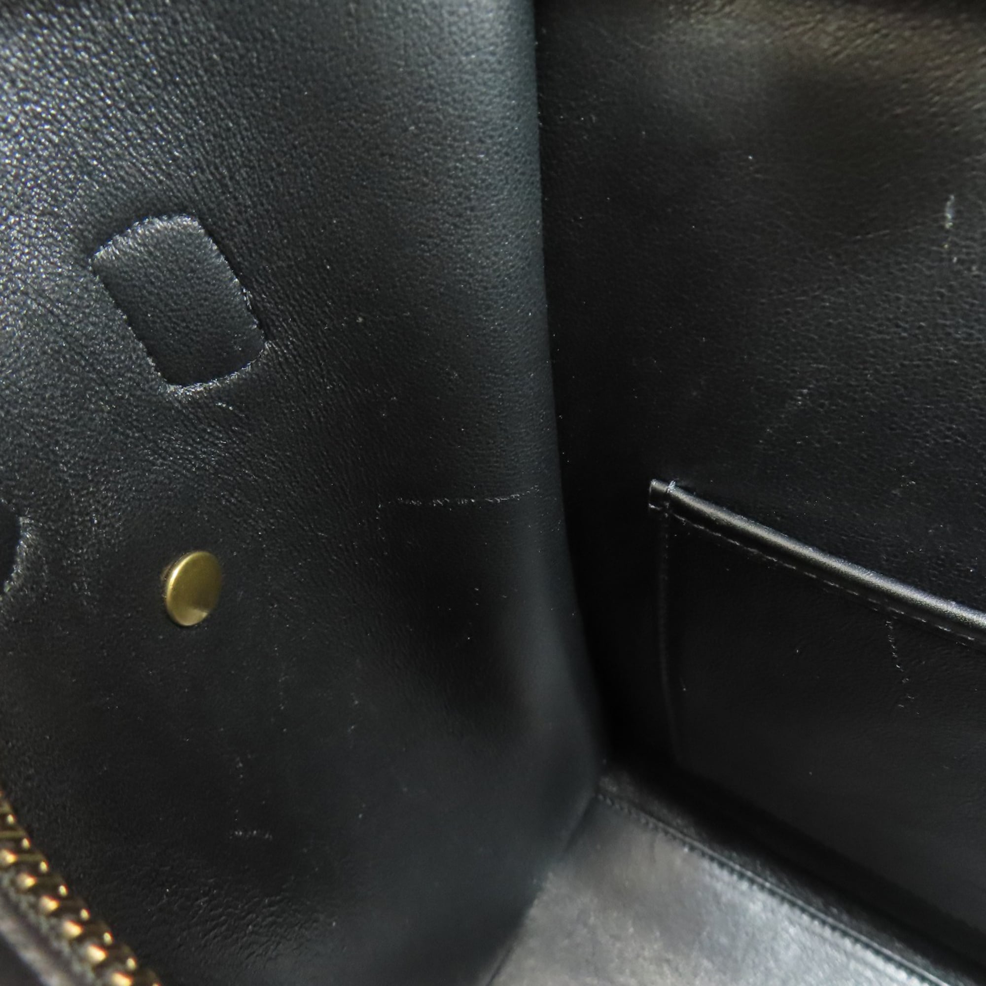 Celine Black Green Leather Handbag (Pre-Owned)