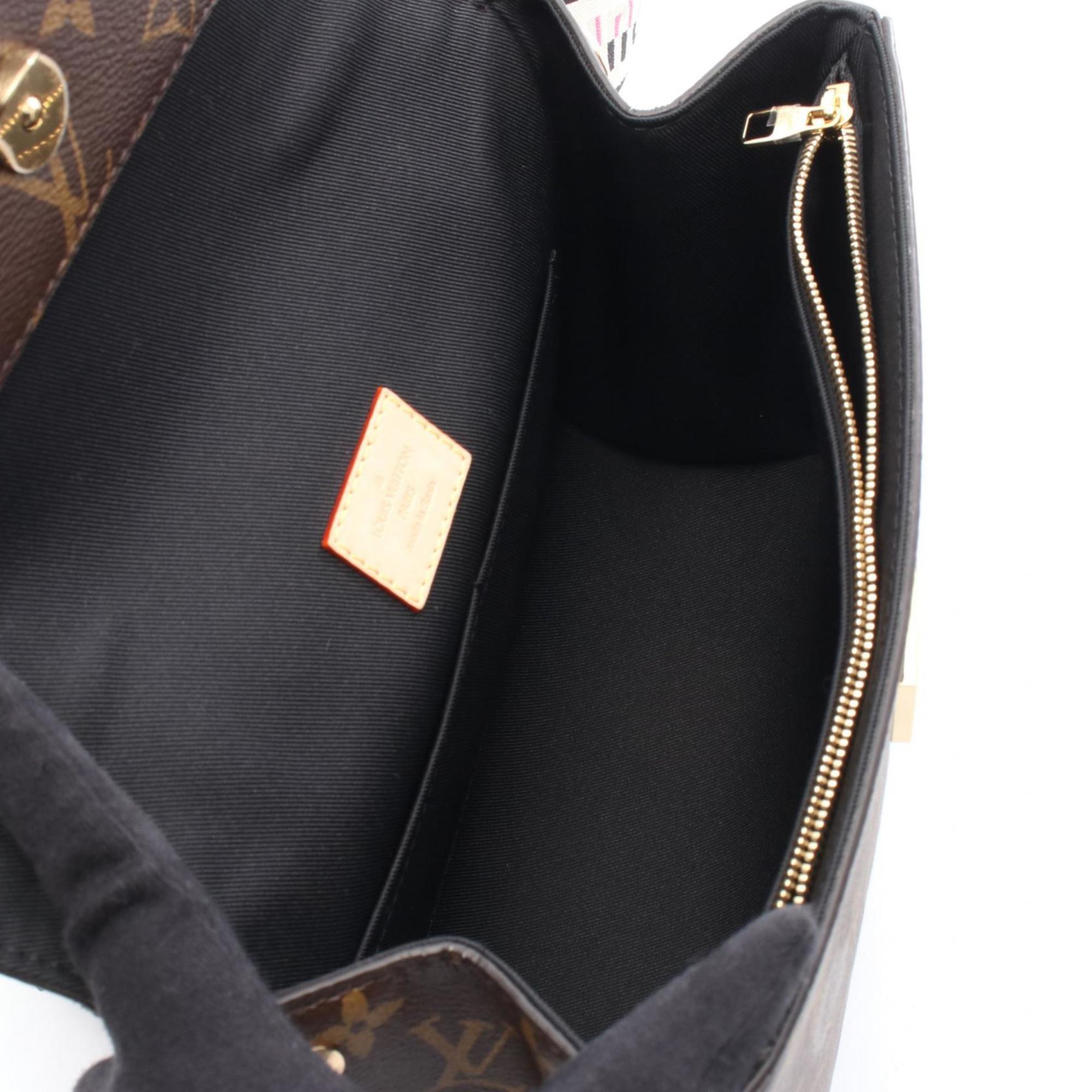 Louis Vuitton Brown Coated Canvas Pvc Monogram Leather Handbag (Pre-Owned)