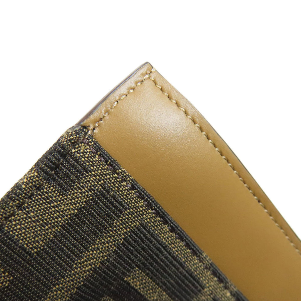 Fendi Brown Canvas Coin Purse/Coin Case (Pre-Owned)