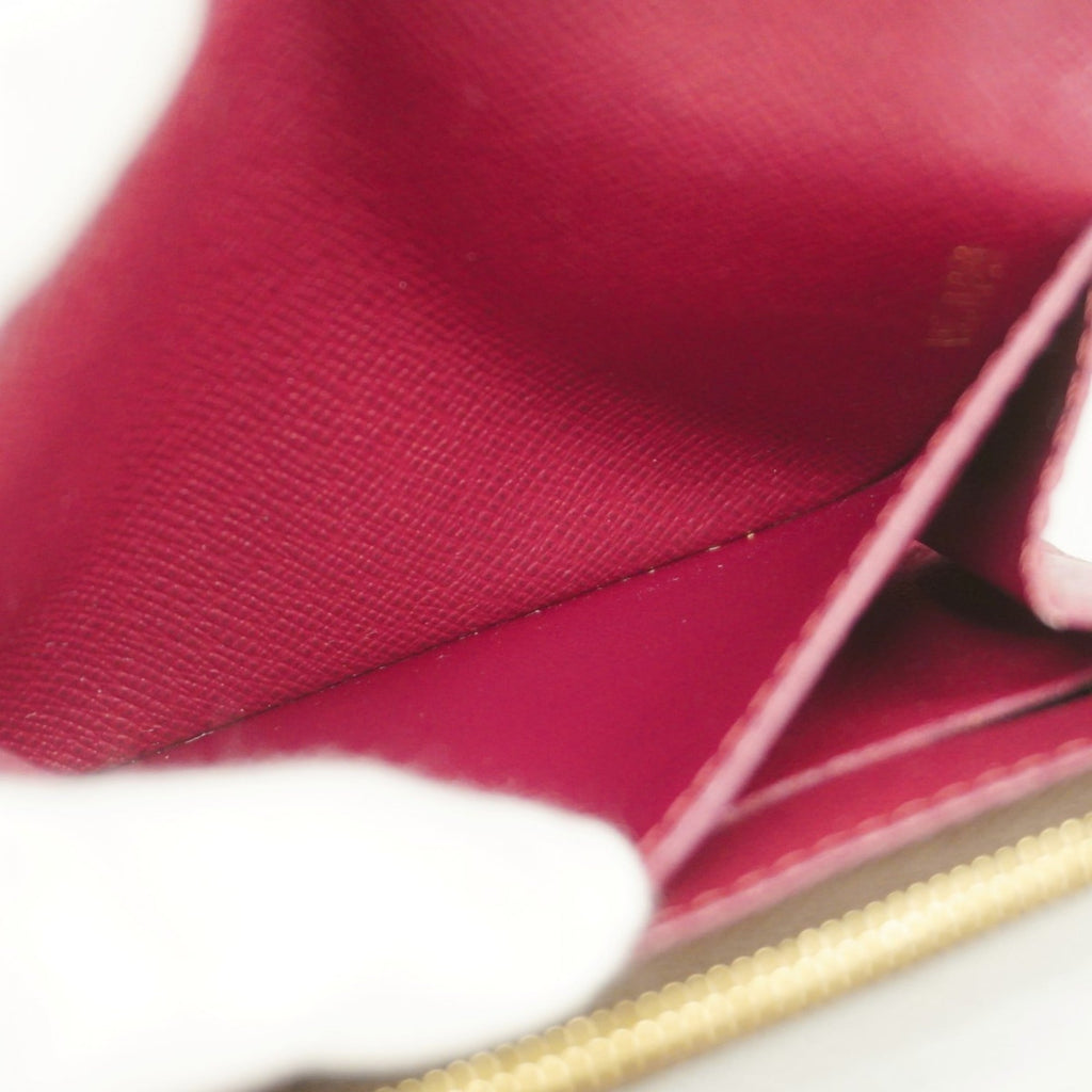 Louis Vuitton Brown Fuchsia Coin Purse/Coin Case (Pre-Owned)