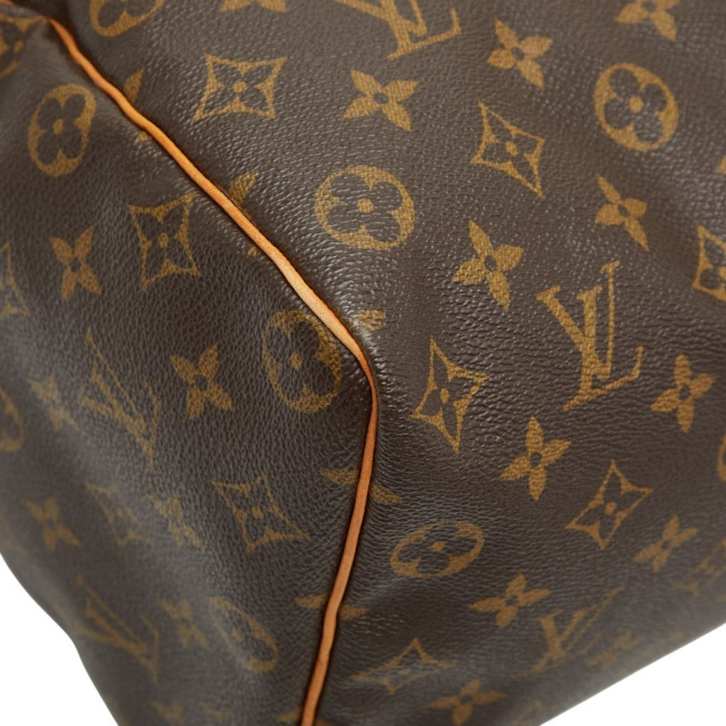 Louis Vuitton Brown Pvc Leather Boston Bag Handbag (Pre-Owned)