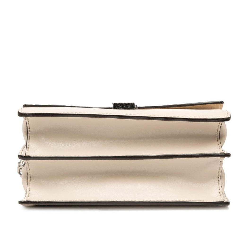 Fendi Beige Leather Shoulder Bag (Pre-Owned)