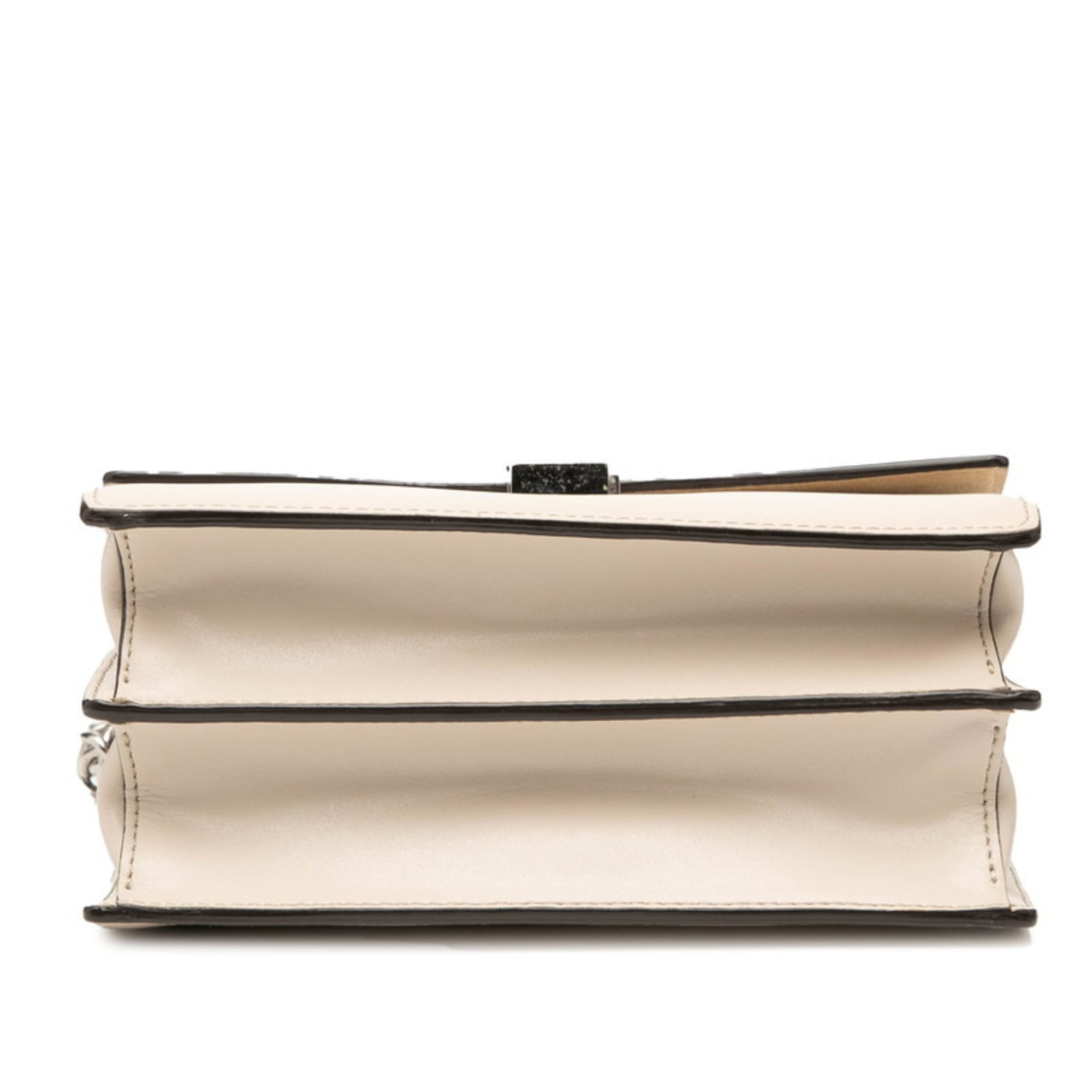 Fendi Beige Leather Shoulder Bag (Pre-Owned)