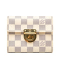 Louis Vuitton White Pvc Leather Wallet (Bi-Fold) (Pre-Owned)