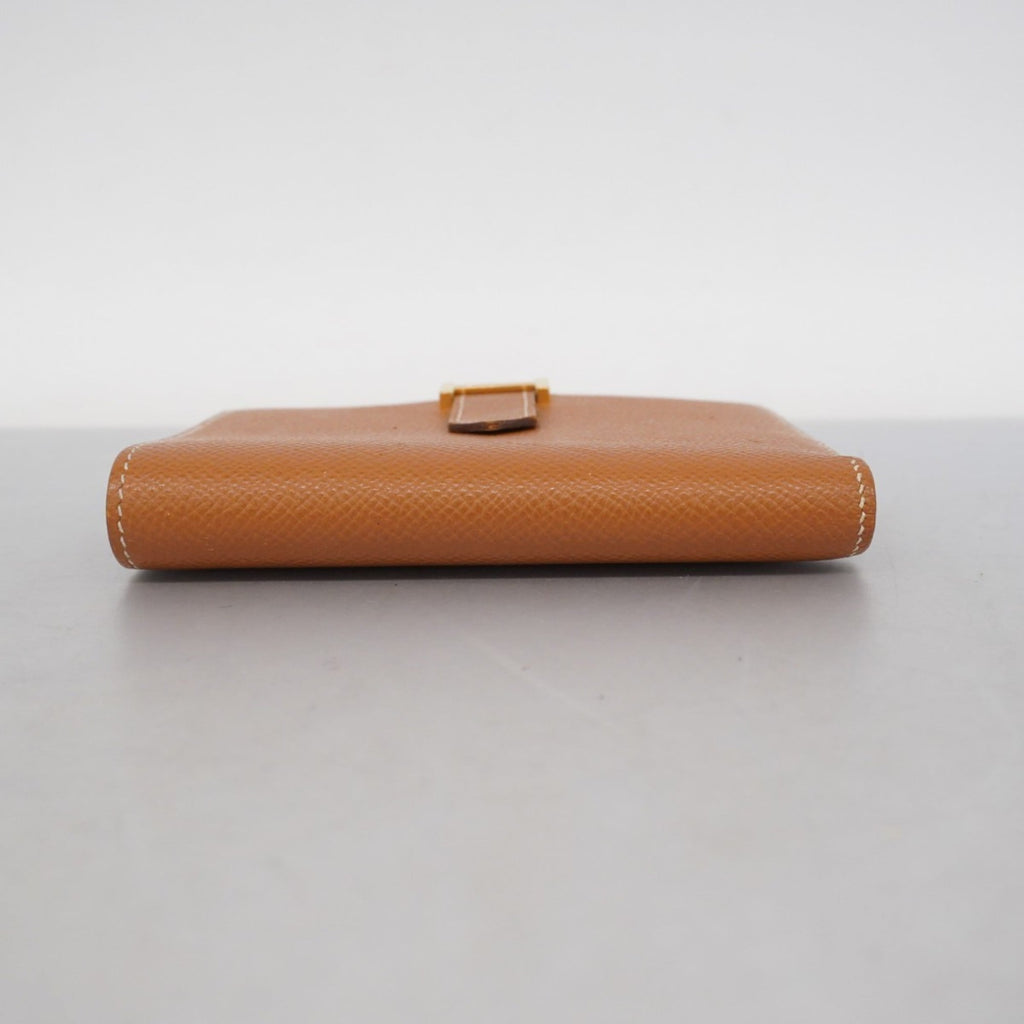 Hermes Gold Epsom Leather Wallet (Bi-Fold) (Pre-Owned)