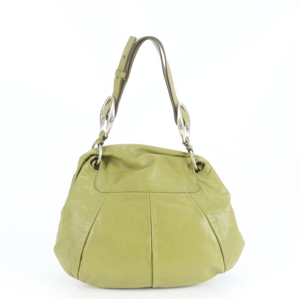 Yves Saint Laurent Green Leather Shoulder Bag (Pre-Owned)