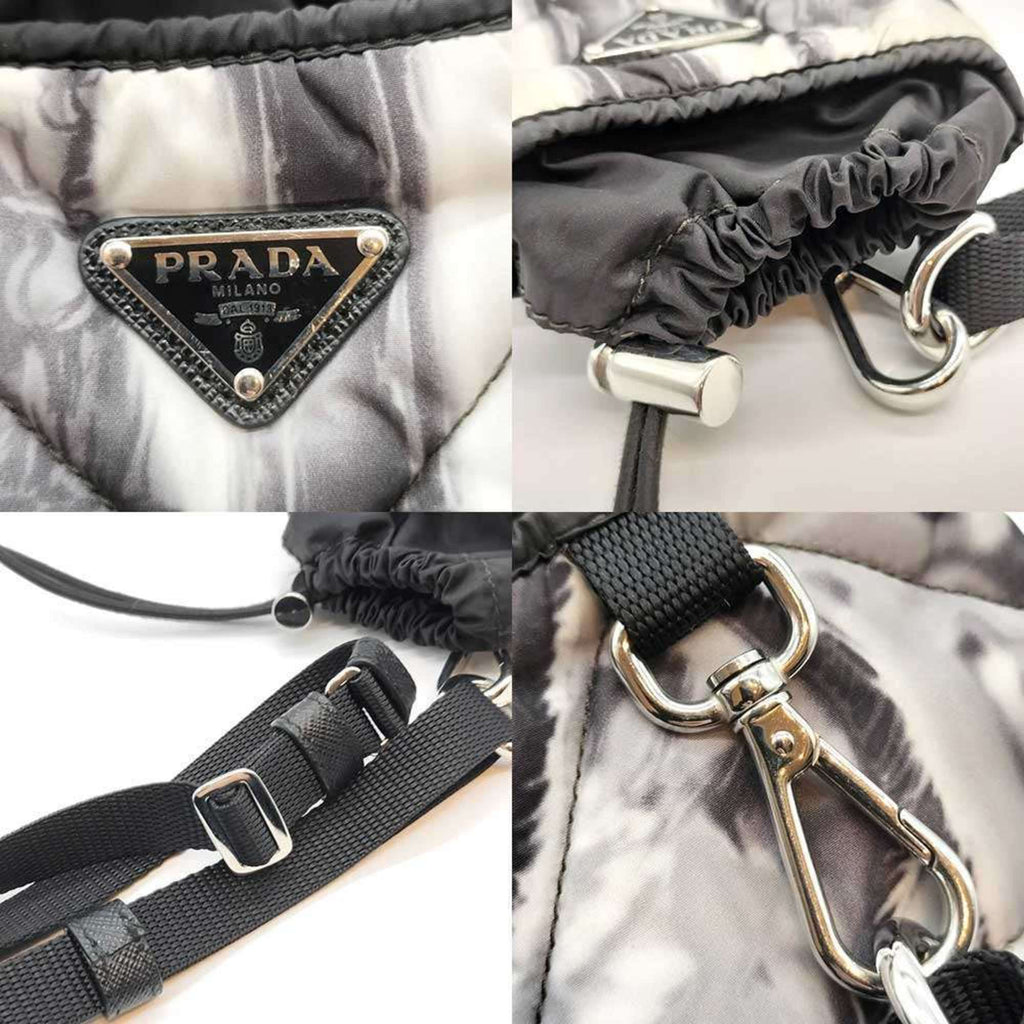 Prada Gray Nylon Pouch (Pre-Owned)