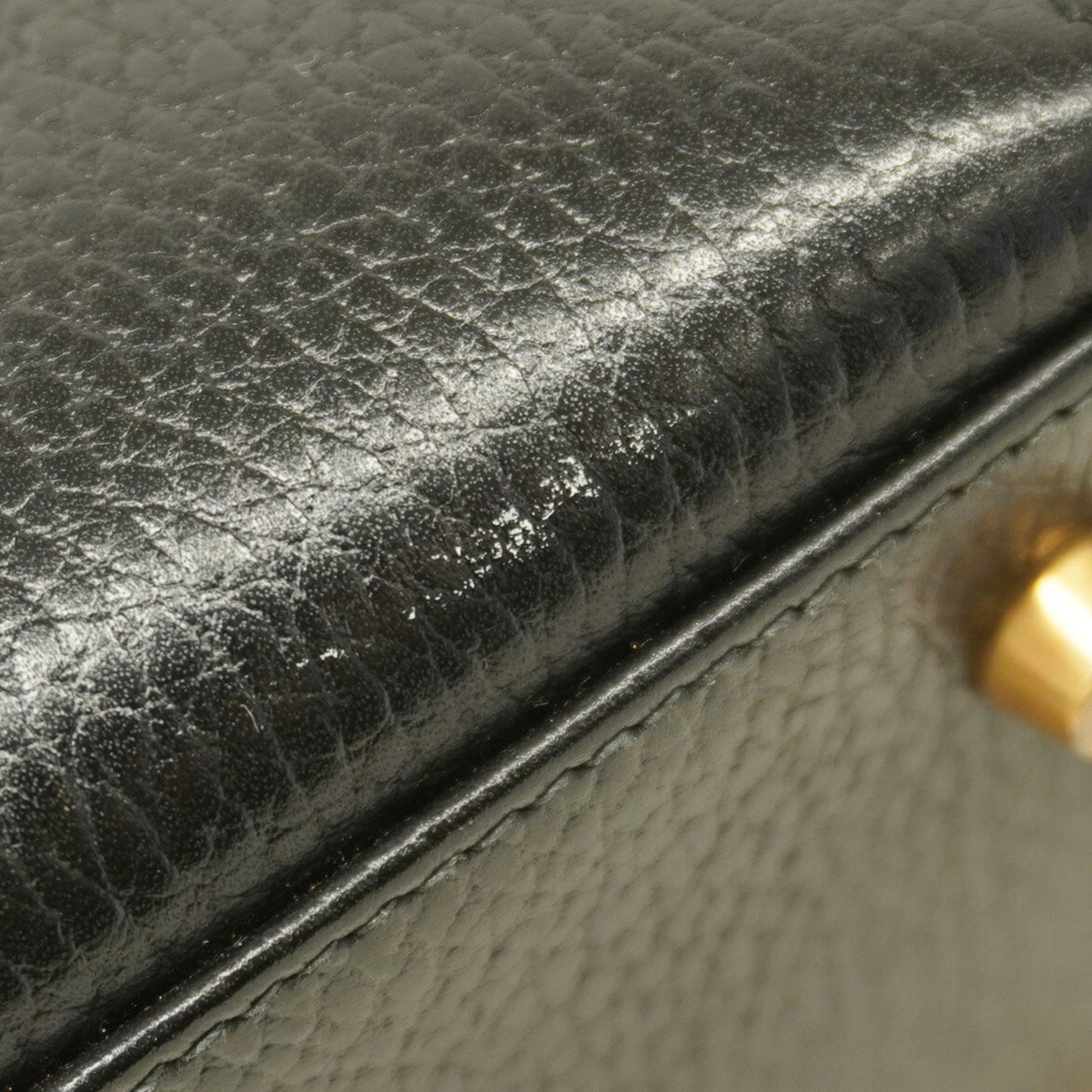 Hermes Black Ardennes Leather Handbag (Pre-Owned)