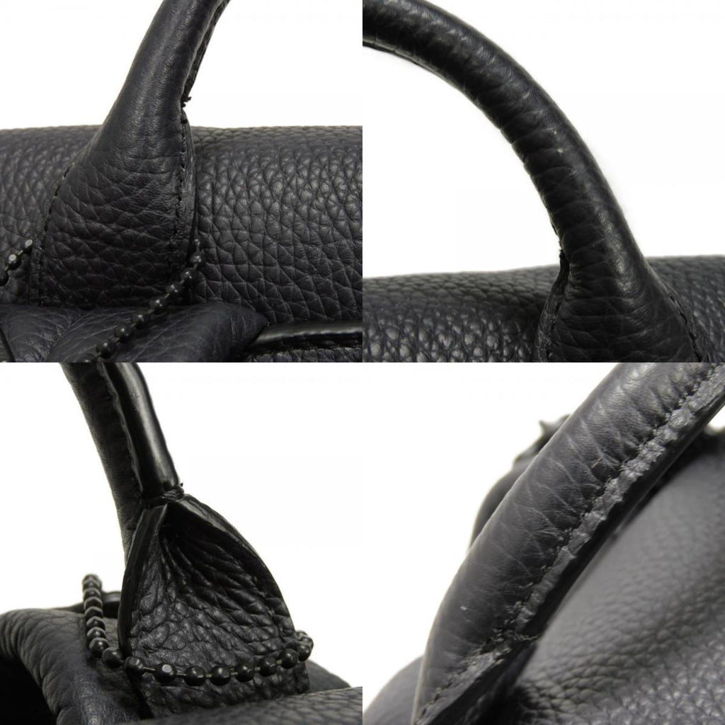 Coach Black Blue Leather Backpack (Pre-Owned)