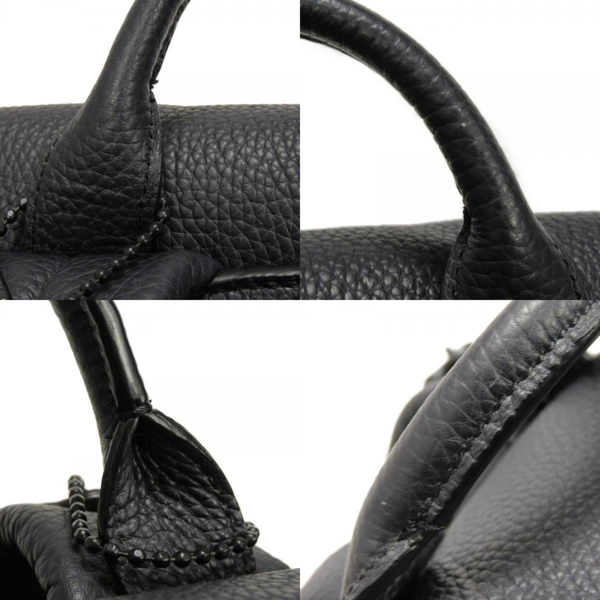 Coach Black Blue Leather Backpack (Pre-Owned)