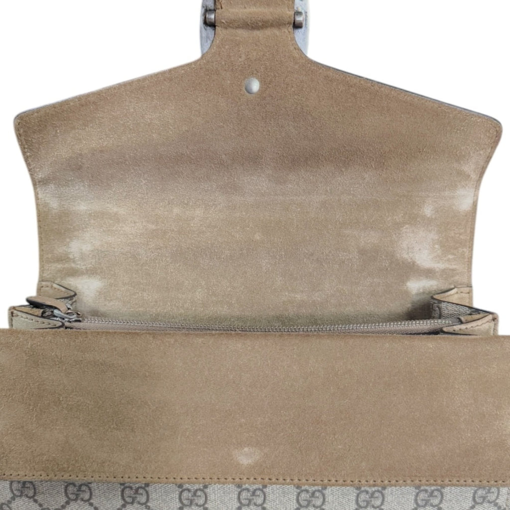 Gucci Beige Gg Supreme Shoulder Bag (Pre-Owned)