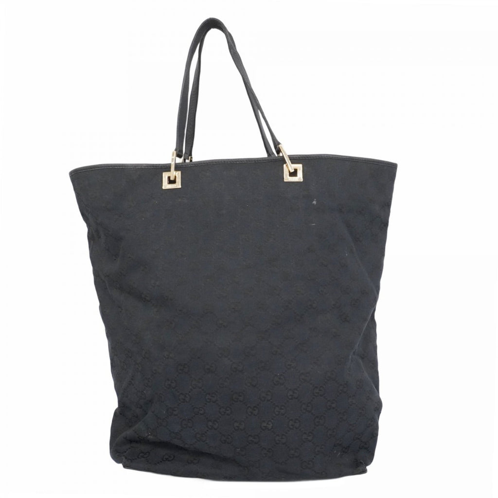 Gucci Black Canvas Tote Bag (Pre-Owned)