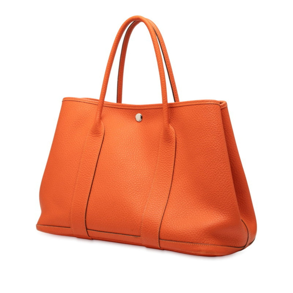 Hermes Orange Negonda Leather Handbag Tote Bag (Pre-Owned)