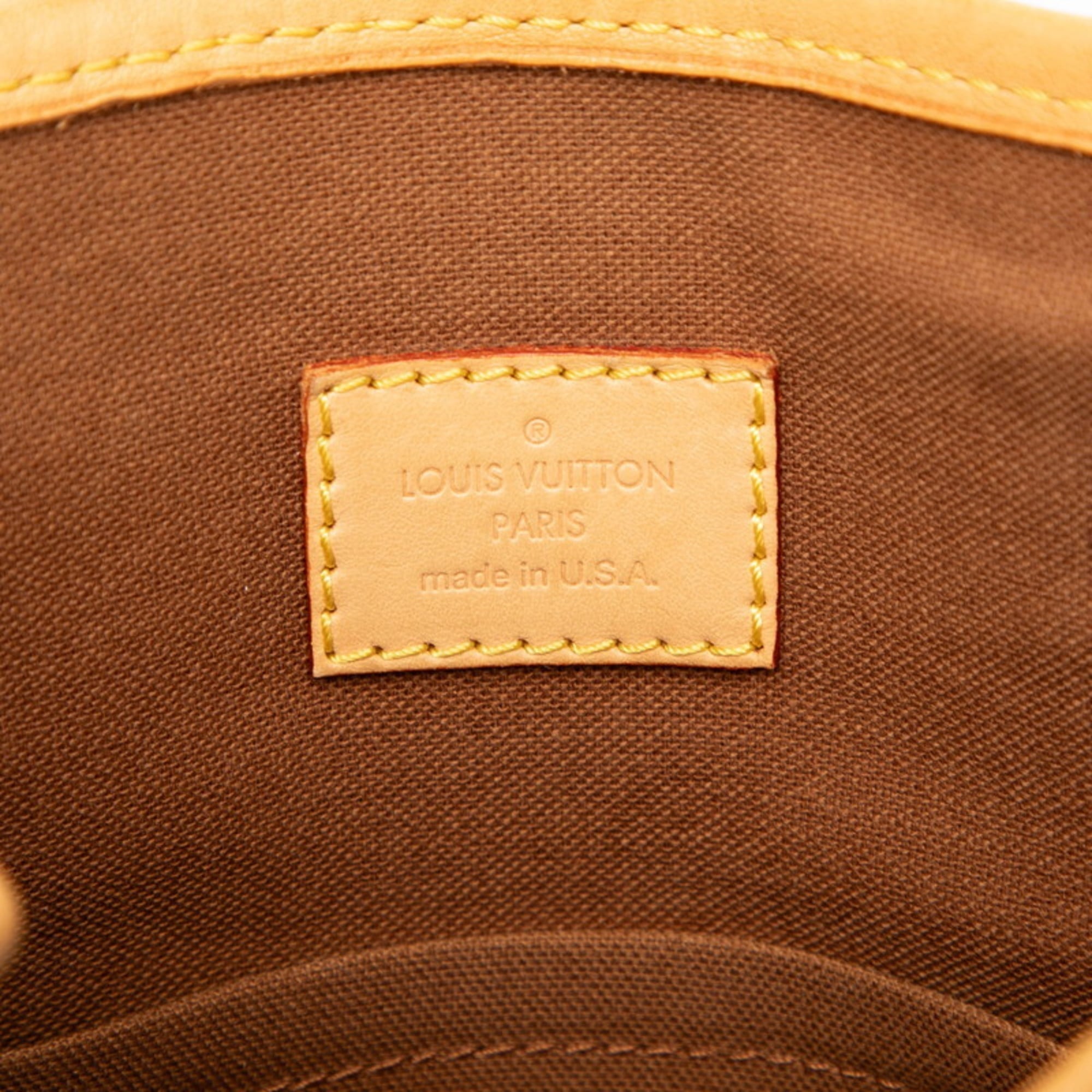 Louis Vuitton Brown Pvc Leather Handbag Tote Bag (Pre-Owned)