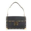 Louis Vuitton Black Leather Shoulder Bag (Pre-Owned)
