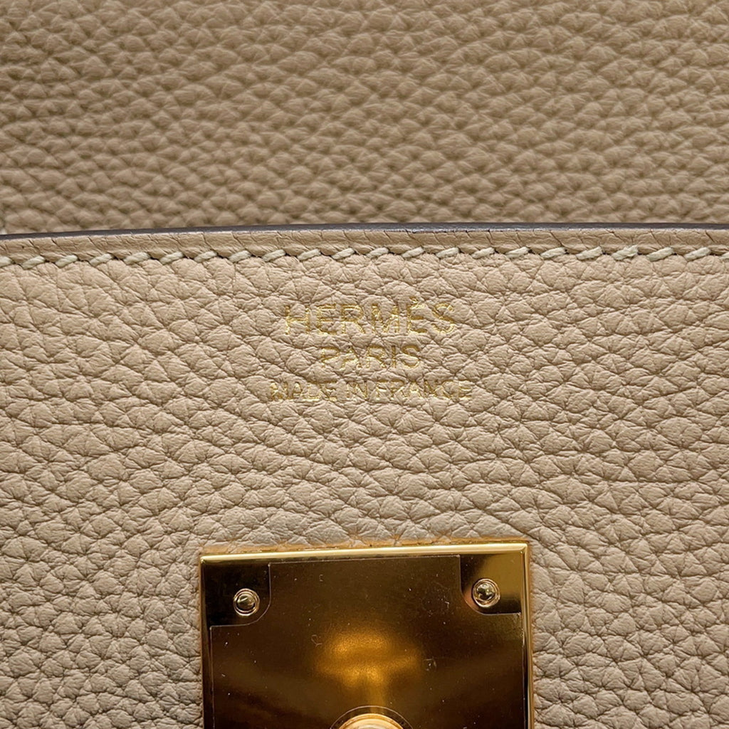 Hermes Birkin Gold Togo Leather Handbag (Pre-Owned)