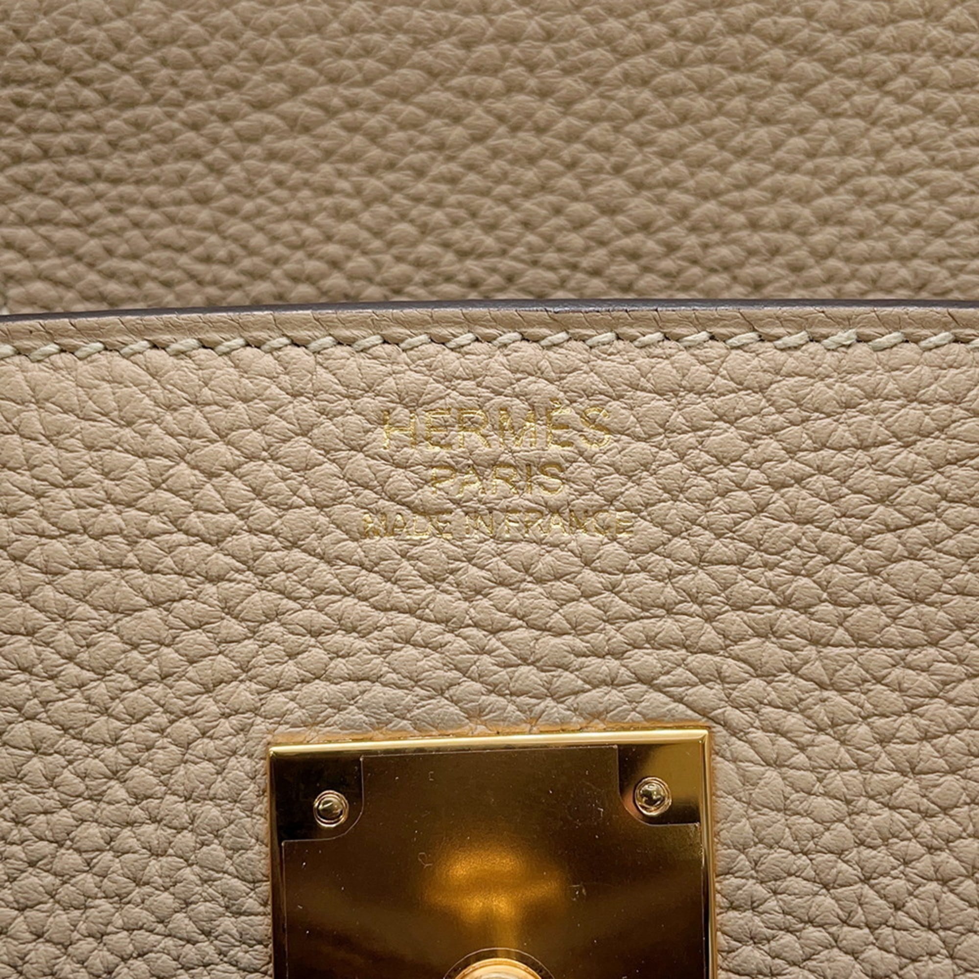Hermes Birkin Gold Togo Leather Handbag (Pre-Owned)