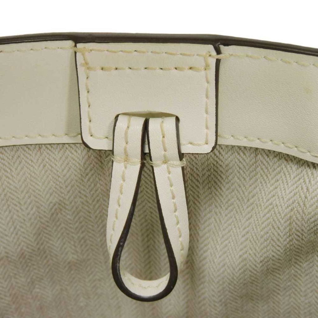 Tory Burch White Leather Handbag Shoulder Bag (Pre-Owned)