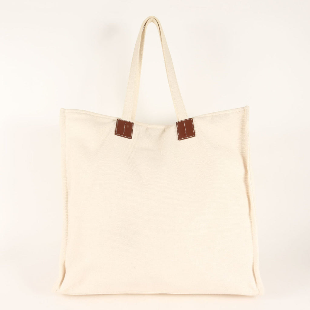 Bally Ivory Canvas Tote Bag (Pre-Owned)
