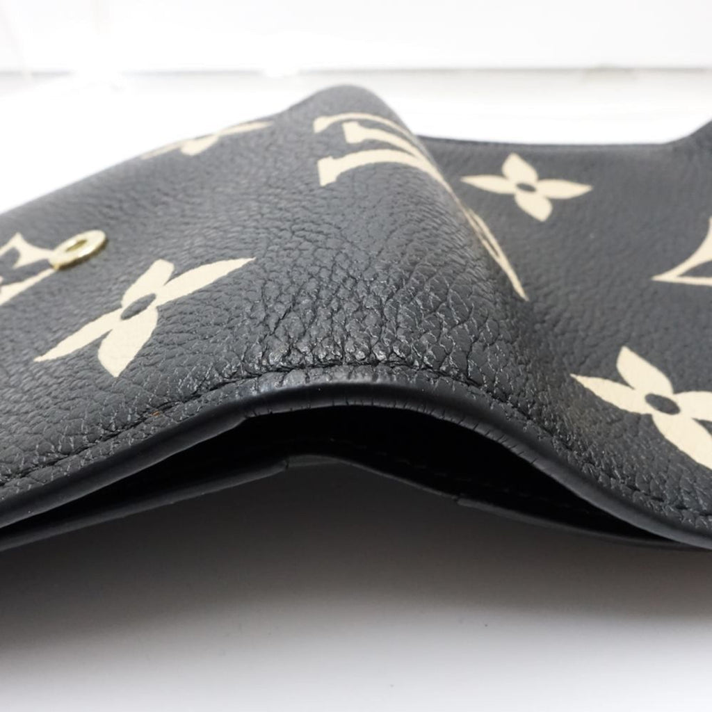 Louis Vuitton Monogram Bicolor Monogram Noir Monogram Empreinte Wallet (Tri-Fold) (Pre-Owned)