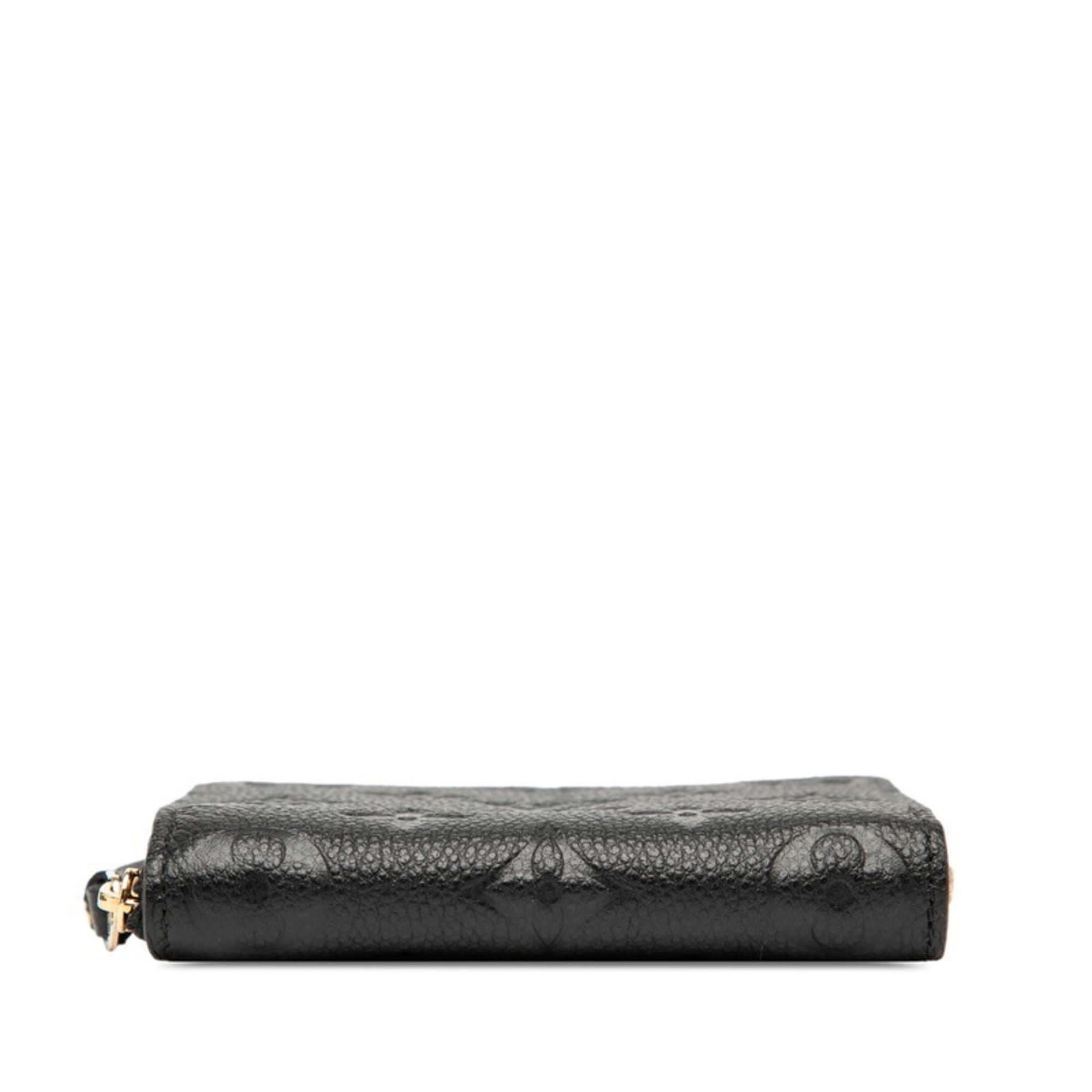 Louis Vuitton Black Noir Leather Coin Purse/Coin Case (Pre-Owned)